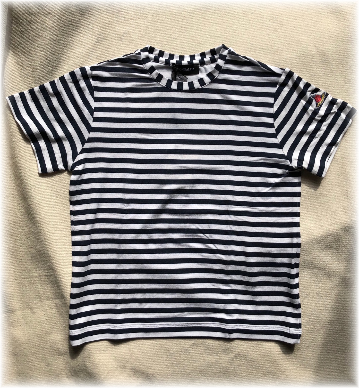 Monnalisa ボーダーtシャツ ヨーロッパ海外ブランド子供服 ベビー服のルルベル Monnalisa ボーダーtシャツ ヨーロッパ海外ブランド子供服 ベビー服のルルベル