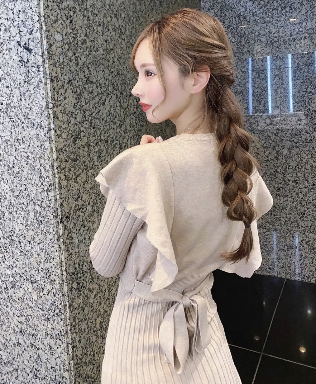 即納 肩が大きめフリルが可愛い長袖ワンピース レディース ワンピース ロング フリル Q Toworld キュートワールド 子供服 メール便は何点でも送料の合計は280円