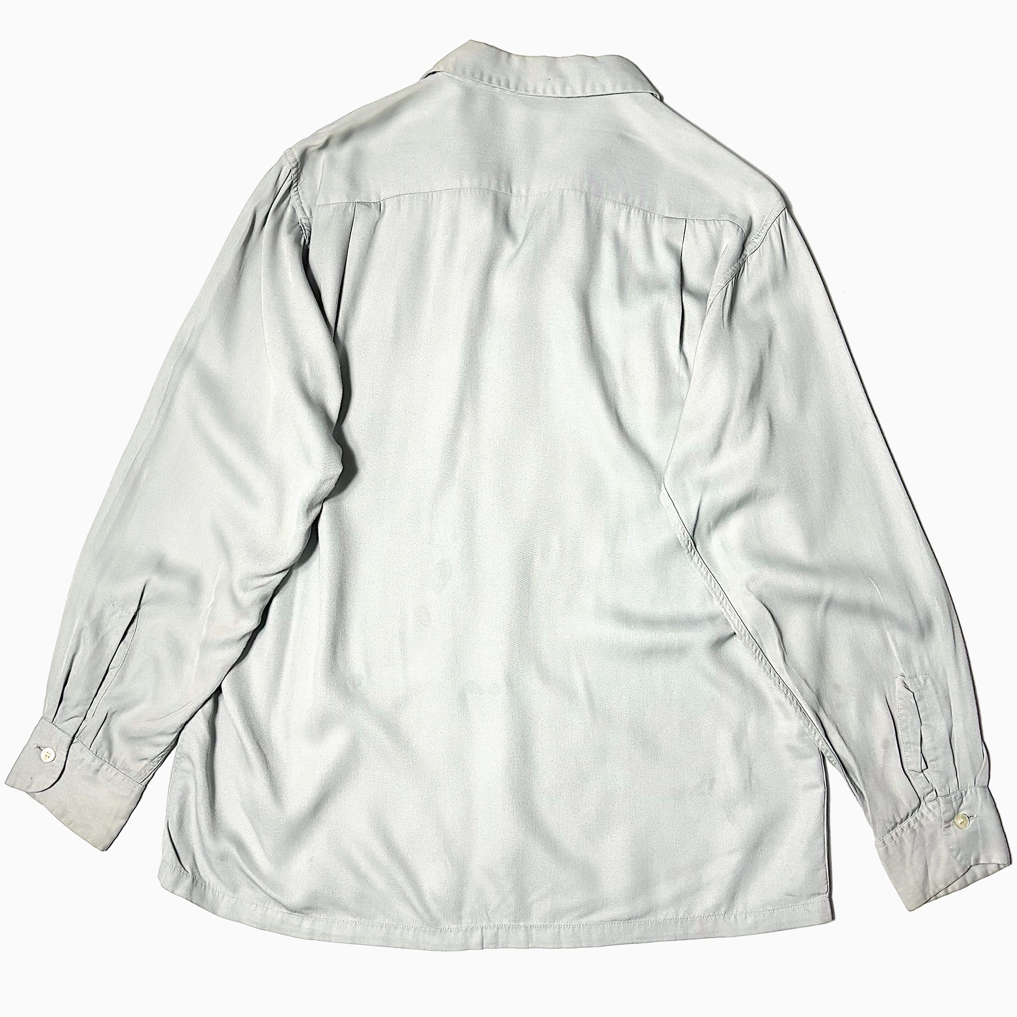 Vintage 50's【ARROW】Open Collar Rayon Shirt の画像 2