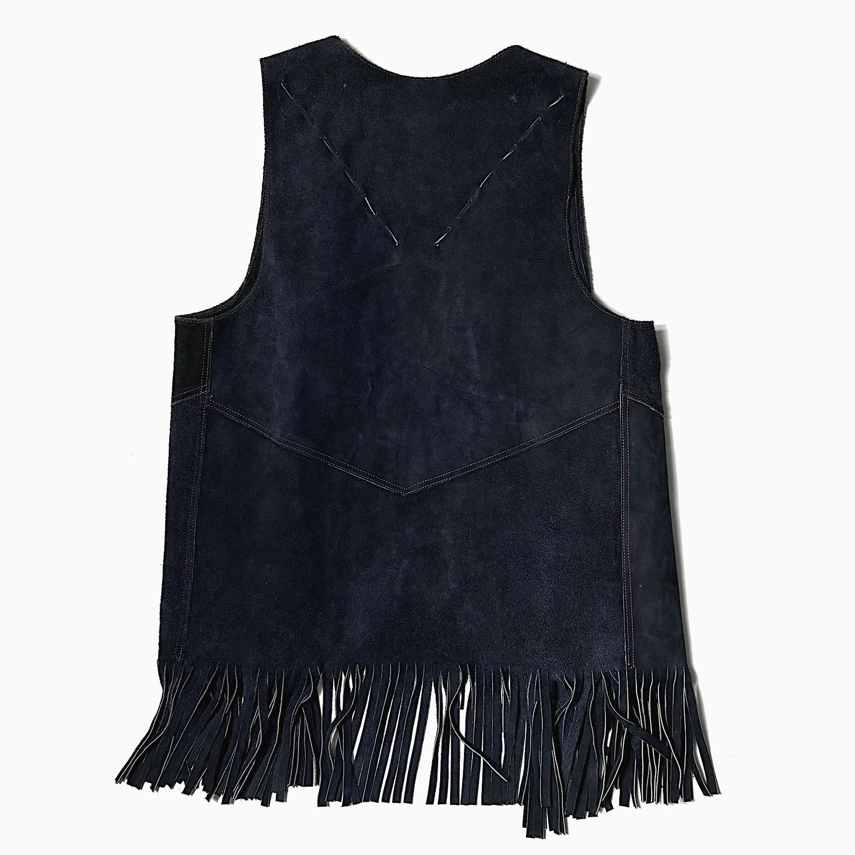 Vintage Fringe Leather Vest の画像 2