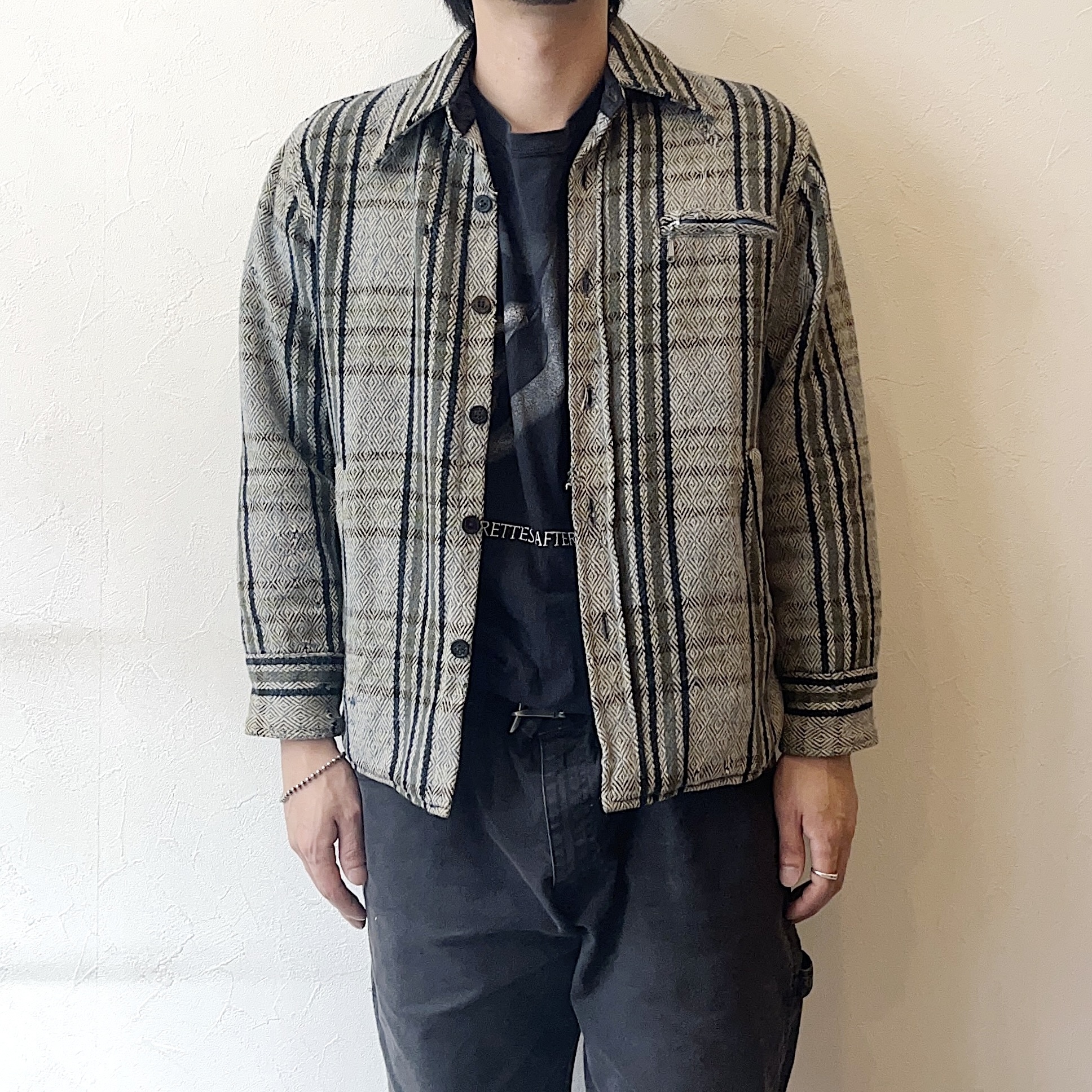 Vintage 70〜80's【Westernfield】Grunge Check Jacket の画像 3