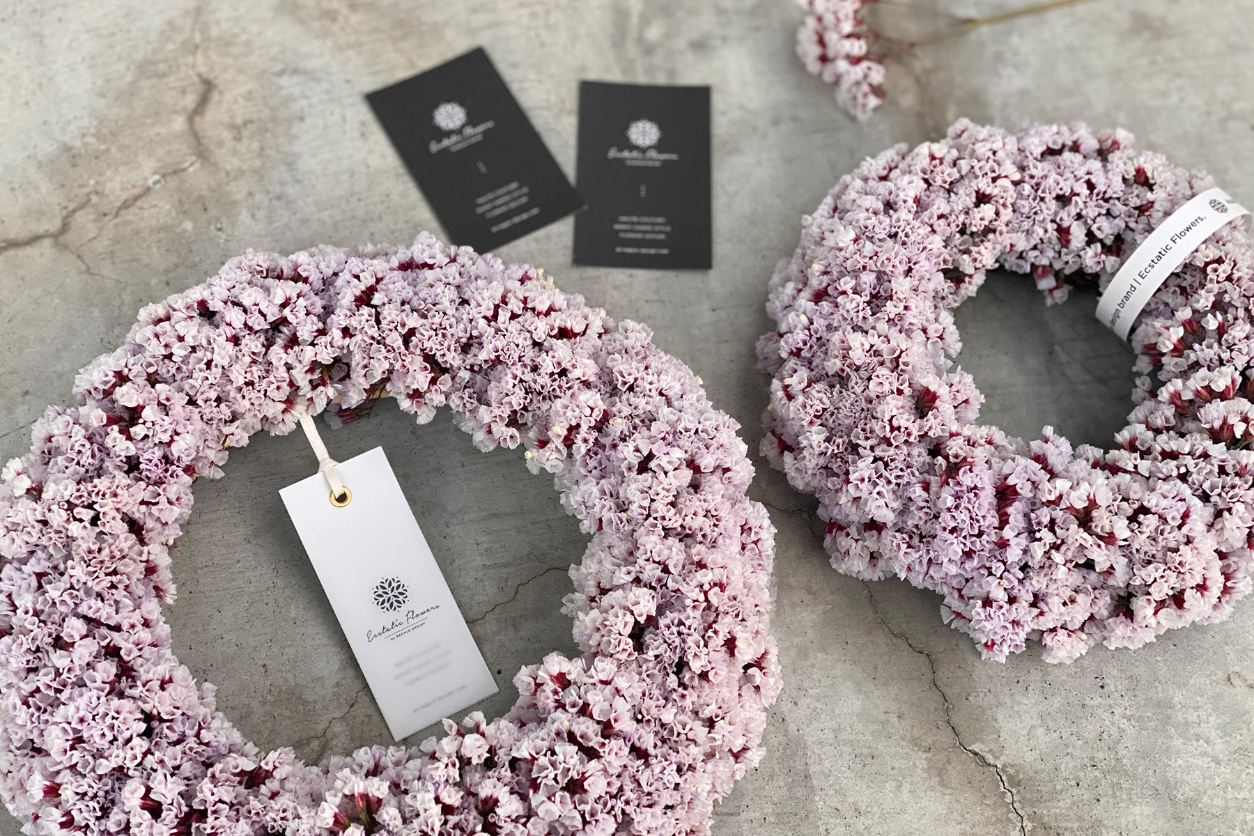 Statice Wreath M | スターチス シンジーシルバー リース