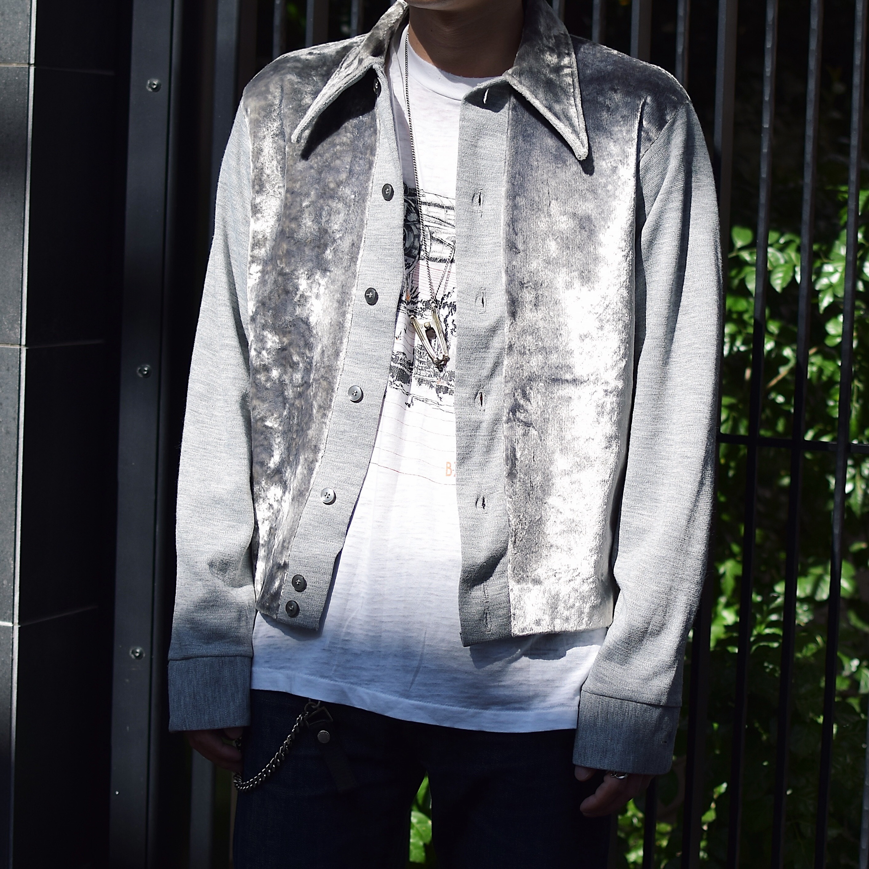 Vintage 60〜70's【CAMPUS】Velvet Knit Shirt の画像 3