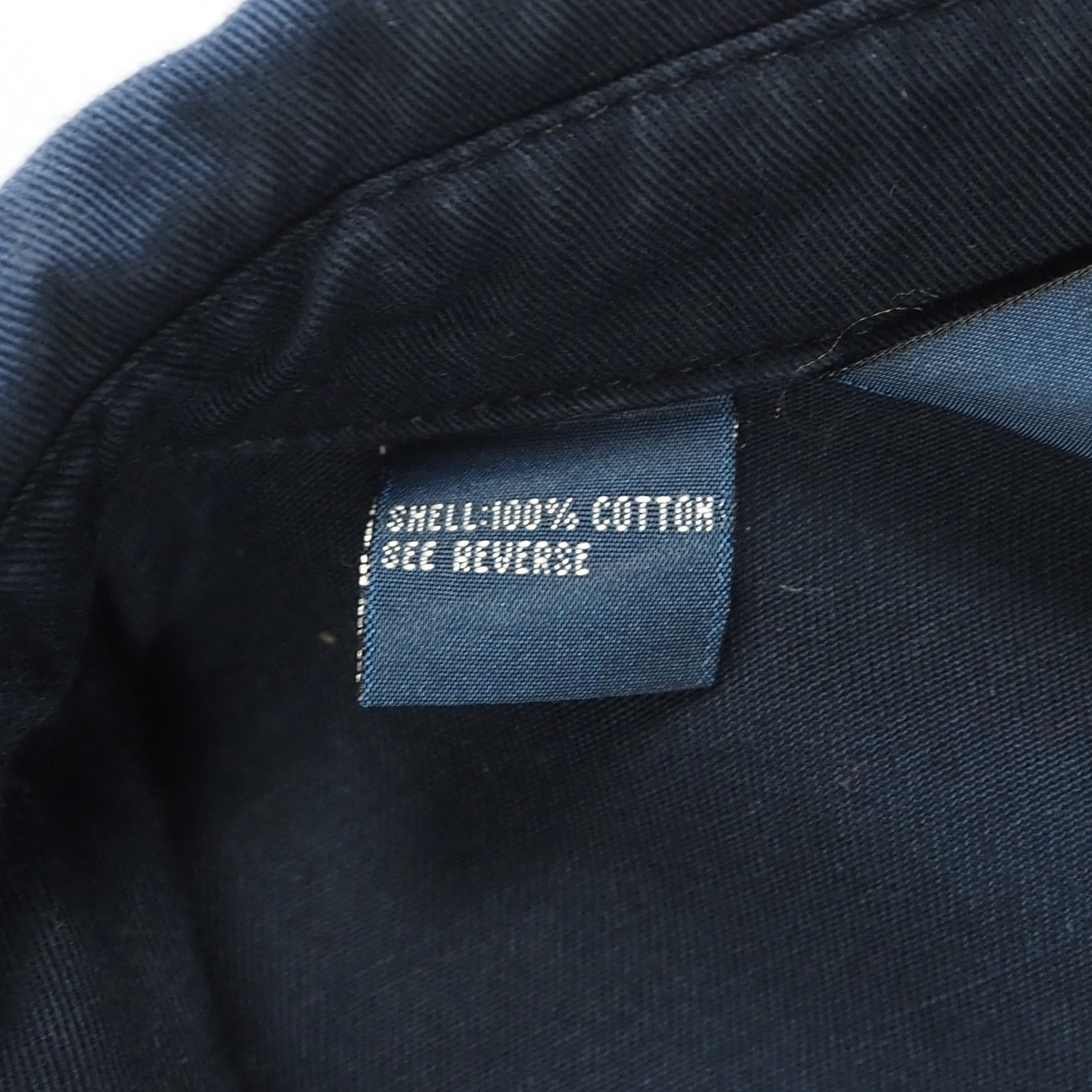 90’s Ralph Lauren コットンスイングトップジャケット ネイビー XL の画像 15