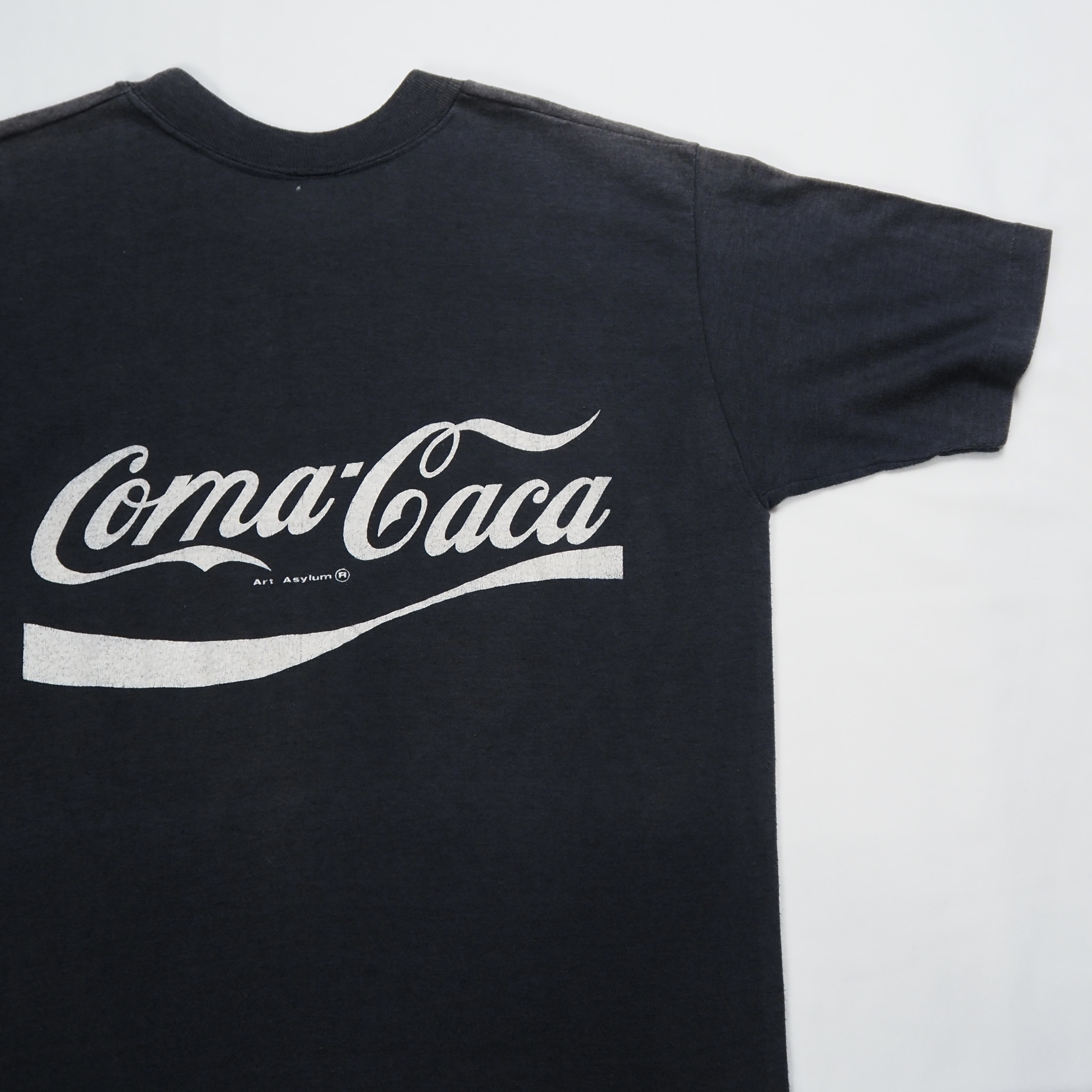 80’s コカコーラパロディ Tシャツ フェードブラック S-Mサイズ程度 の画像 13