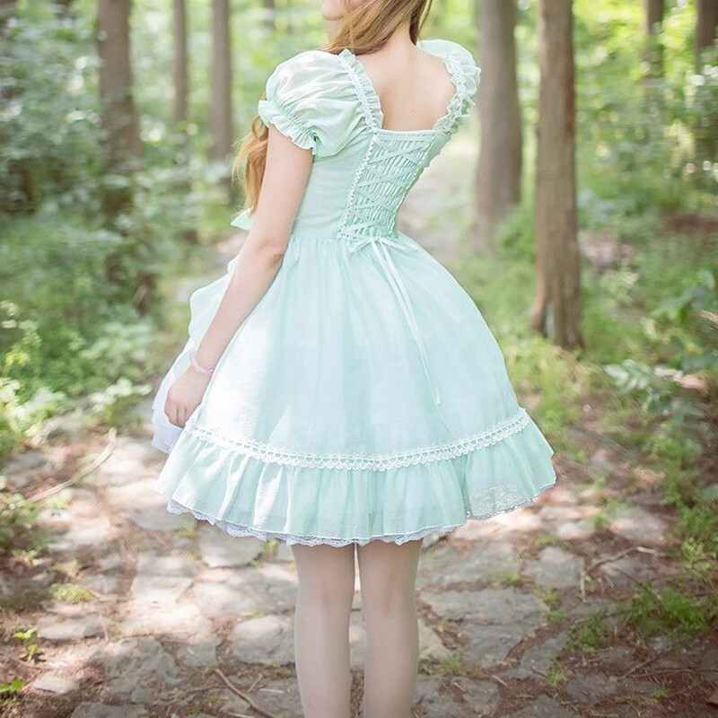 M0314 ロリータ ワンピース 夏 ロリィタ フレア フリル 清楚 かわいい Magicspice M0314 ロリータ ワンピース 夏 ロリィタ フレア フリル 清楚 かわいい Magicspice