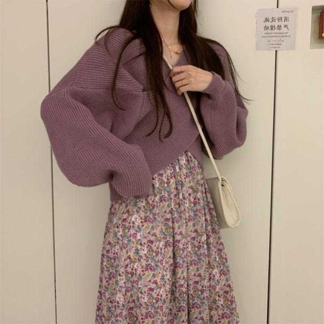 ラベンダーニットセットアップ 399 Mesty