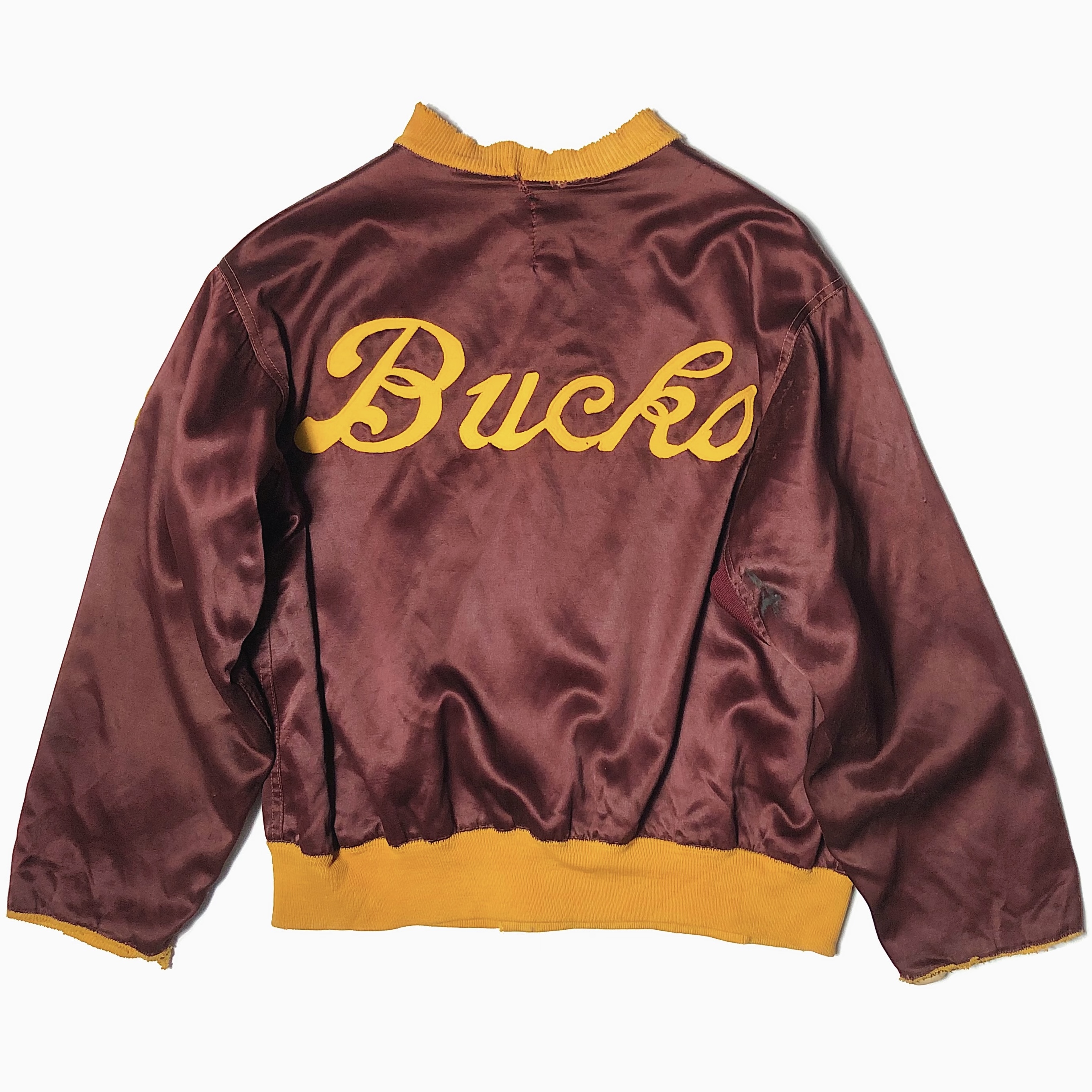 Vintage 40's【Wilson】"Bucks" Grunge Satin Jacket の画像 2