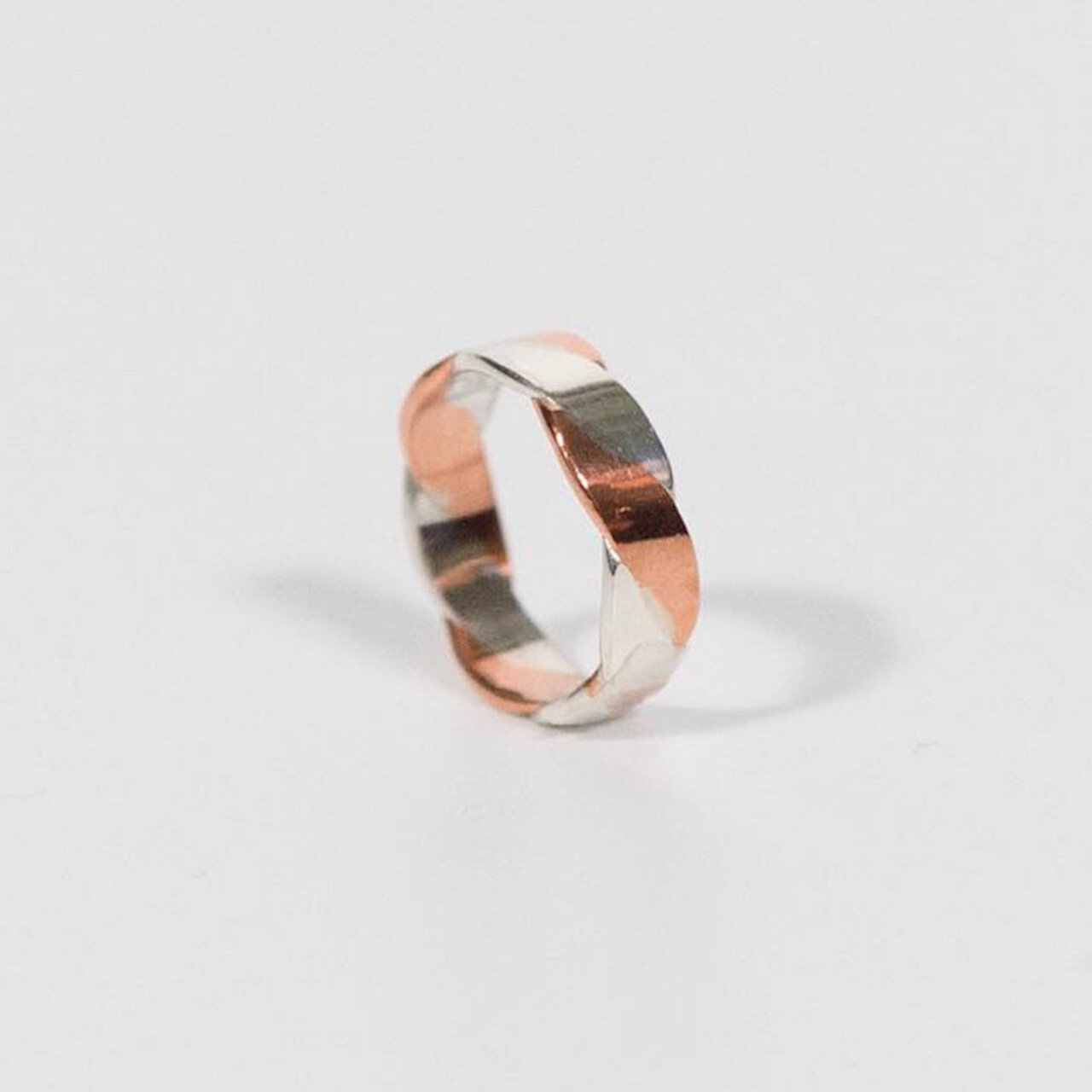 銀銅コンビリング 奥山峰石 人間国宝 The Kogei Shop