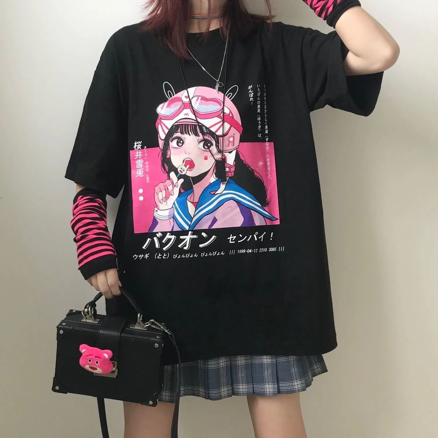 トップス アニメ図柄日本語ファッションストリート系半袖tシャツ Ipopmall ド定番から最新のものまで網羅 ストリート 系ファッション専門店