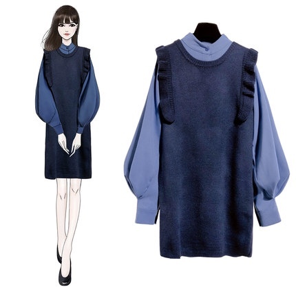 ニットワンピース シャツ ２点セット Onp240 Y S Closet