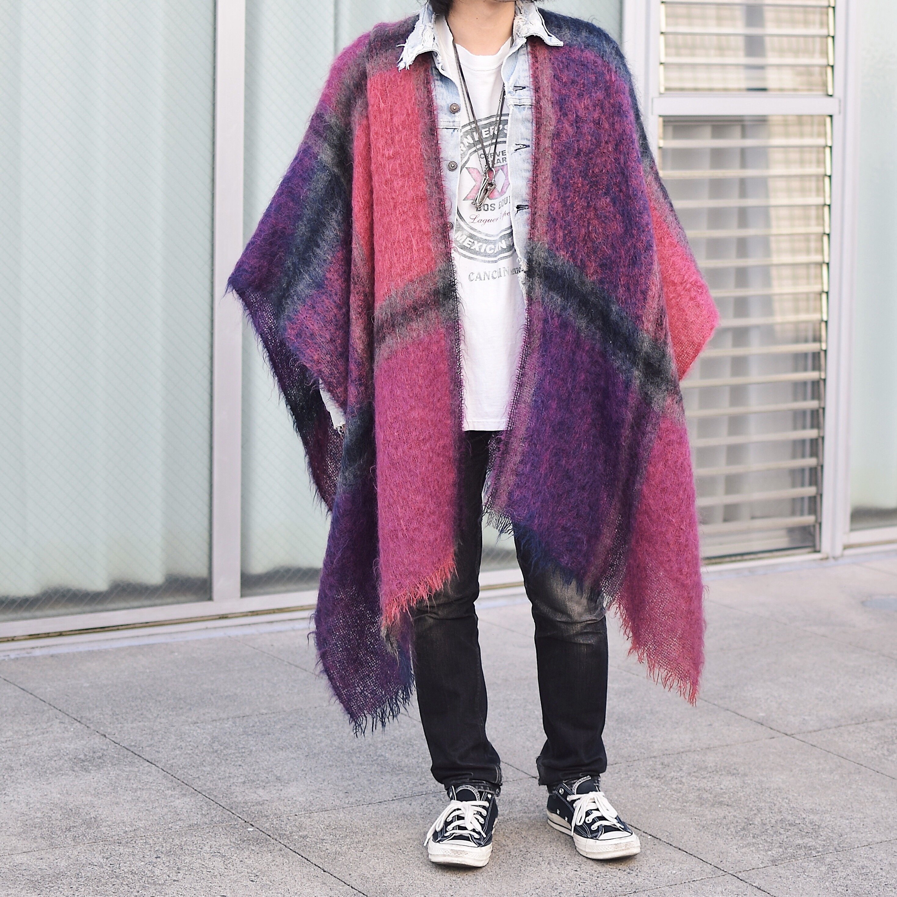 Vintage【nordstrom】Mohair Cape の画像 3