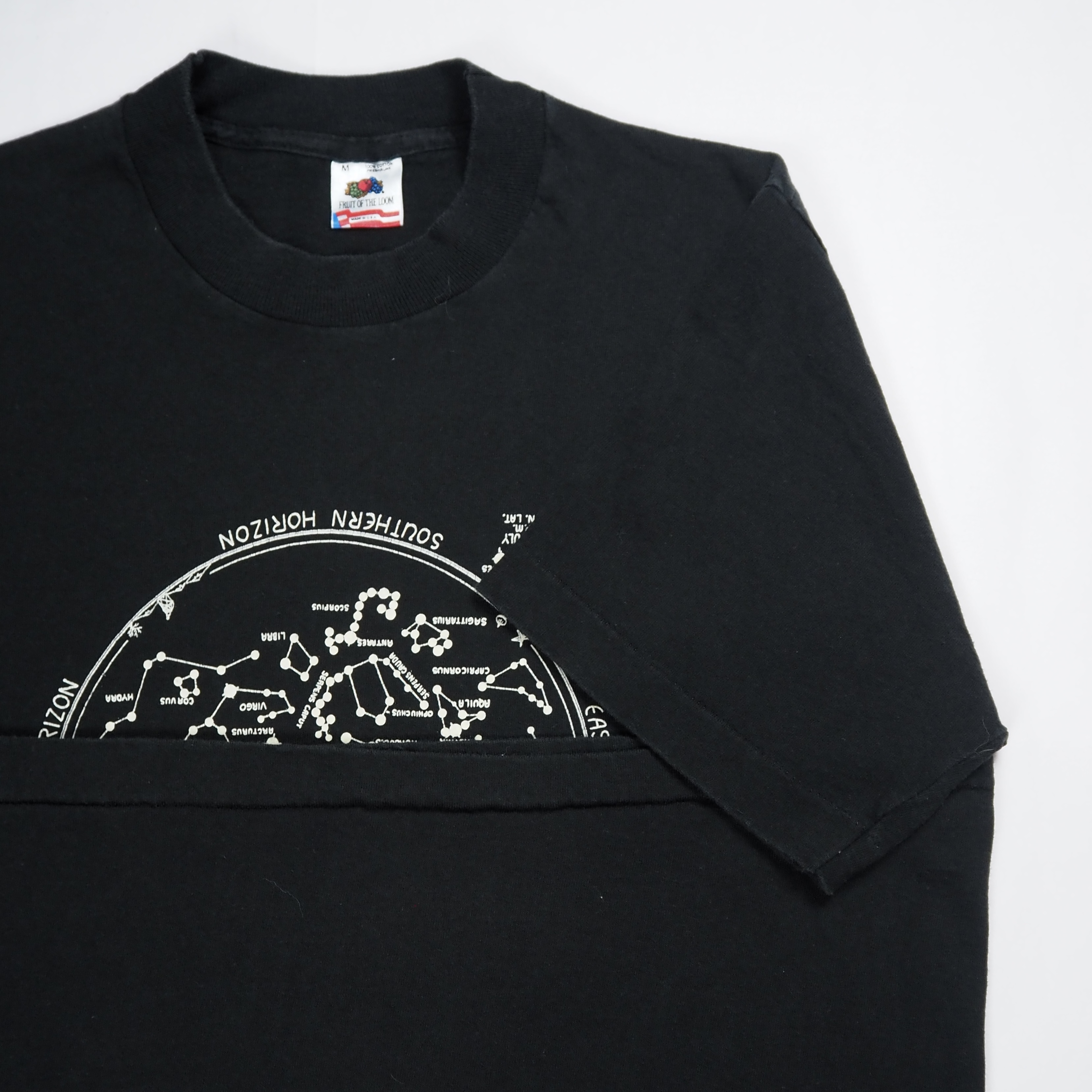 90’s フルーツタグ 星座Tシャツ Mサイズ ブラック の画像 12