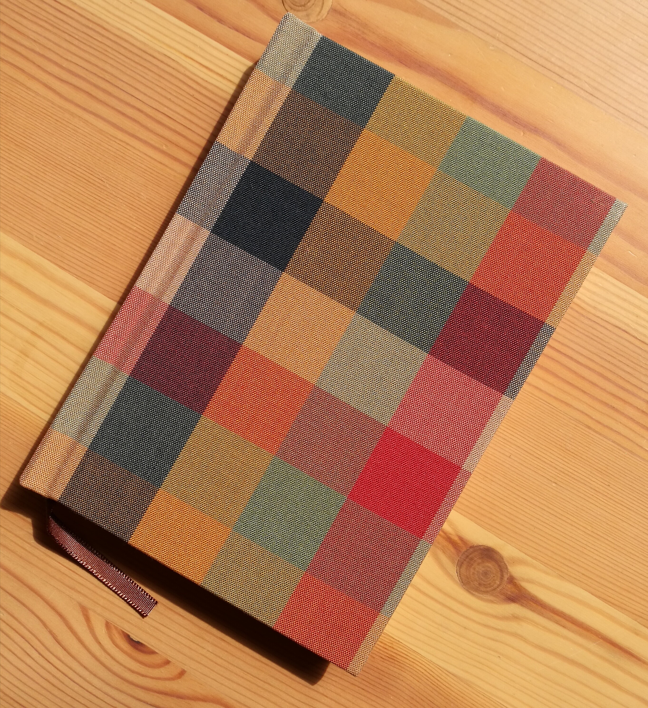 8mm罫線 国産 市松カラフル帯 A6colorisノート ポータブルサイズ テルコ雑貨店 Coloris Notebooks 手製本ハードカバー ノート
