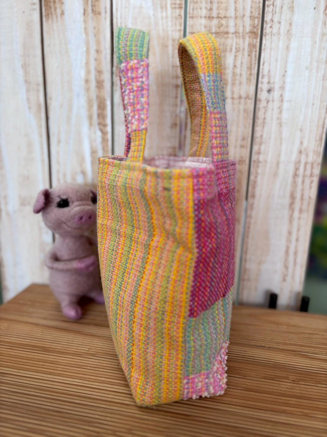 さをり織りバッグ