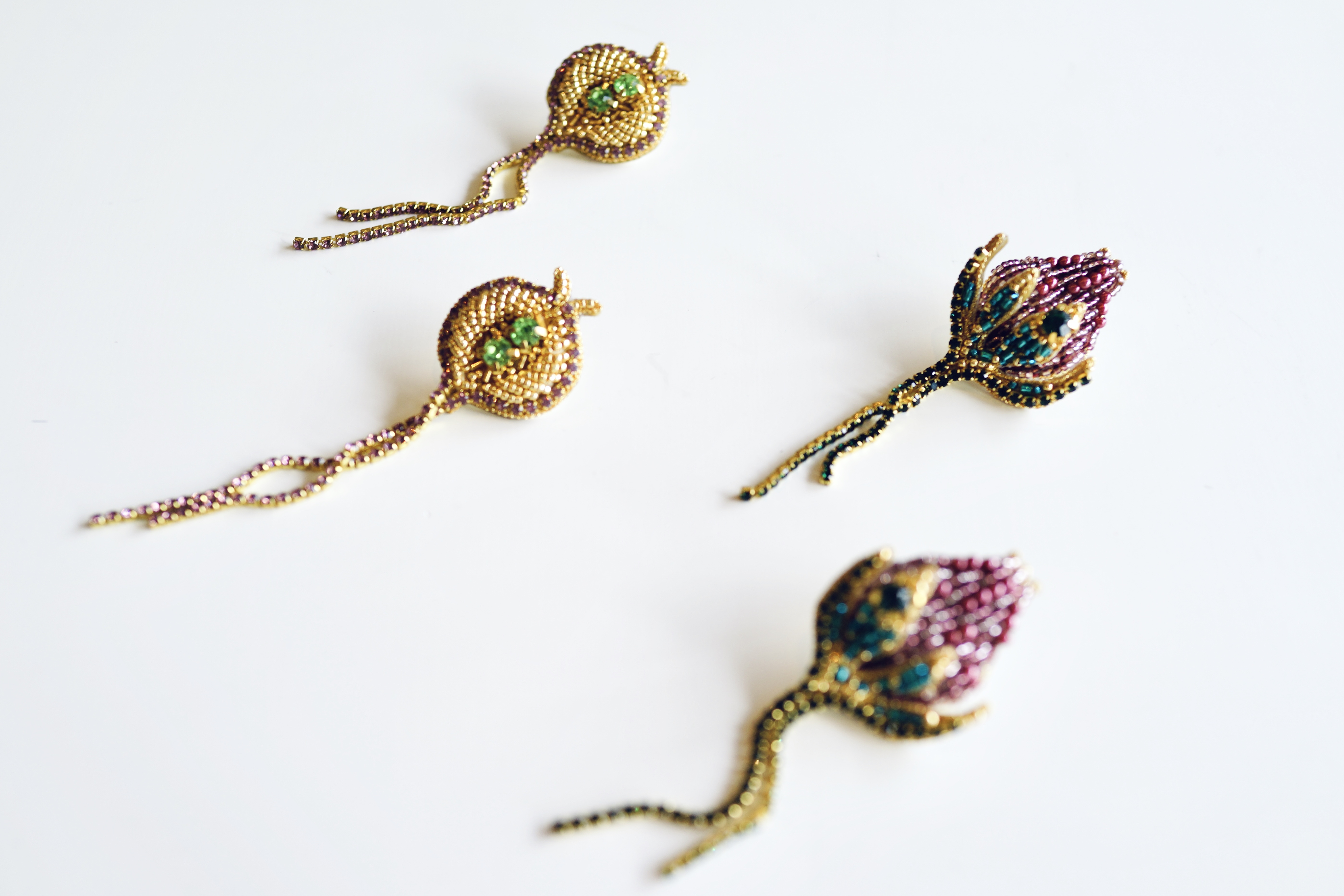 【刺繍ピアス】Flower fruit✴︎