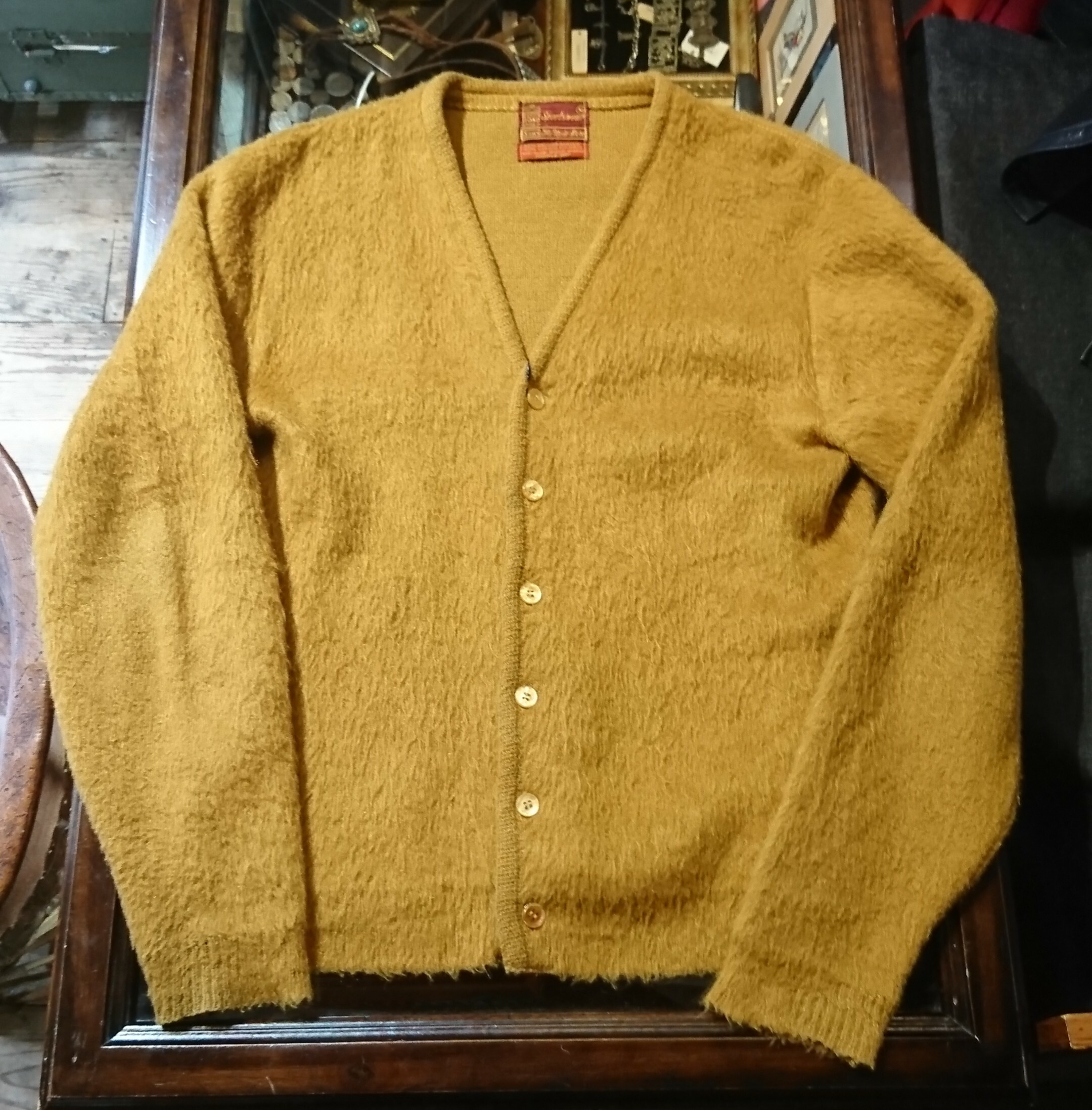 60s vintage mohair cardigan ヴィンテージ モヘア カーディガン シアーズ カートコバーン | 旅する古着屋