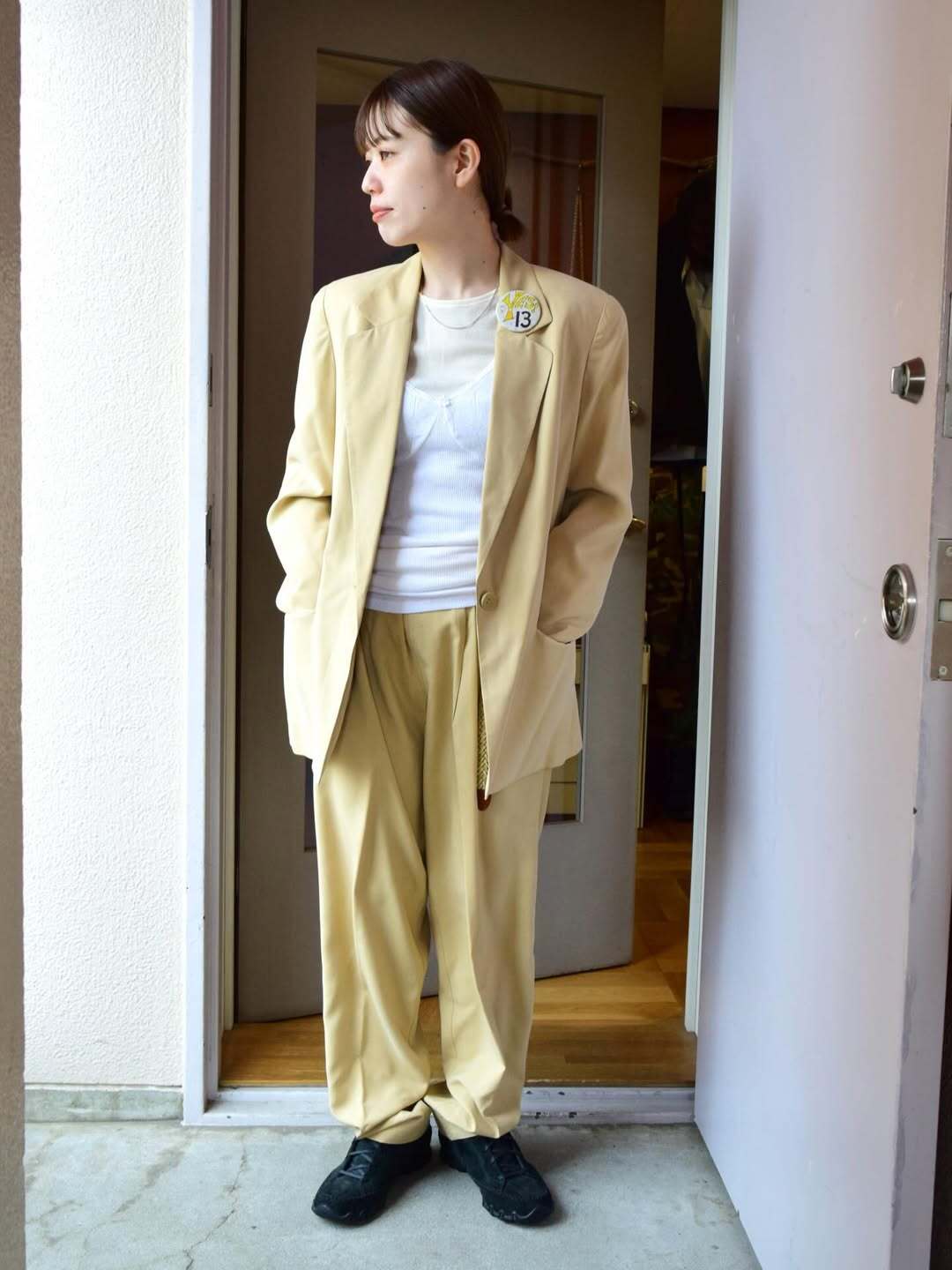 Silk jacket&pants set up の画像 4