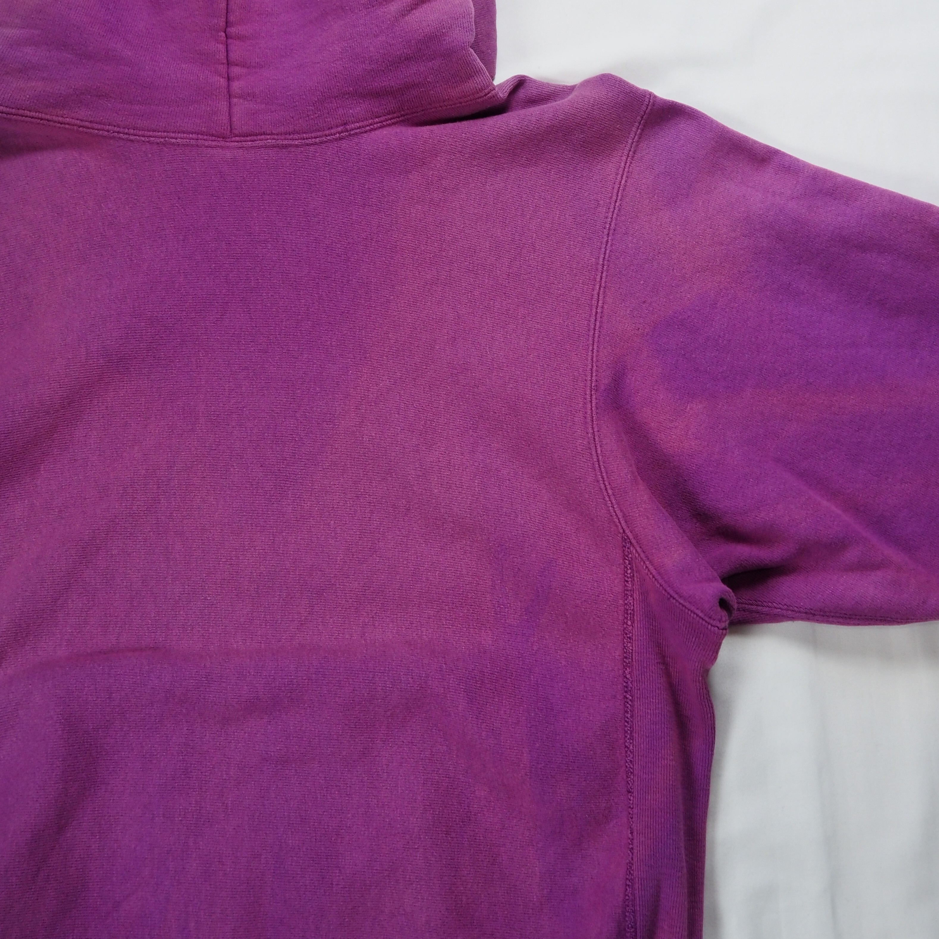 【9/23 20:00入荷】90's Champion リバースフーディ フェード パープル Mサイズ の画像 15