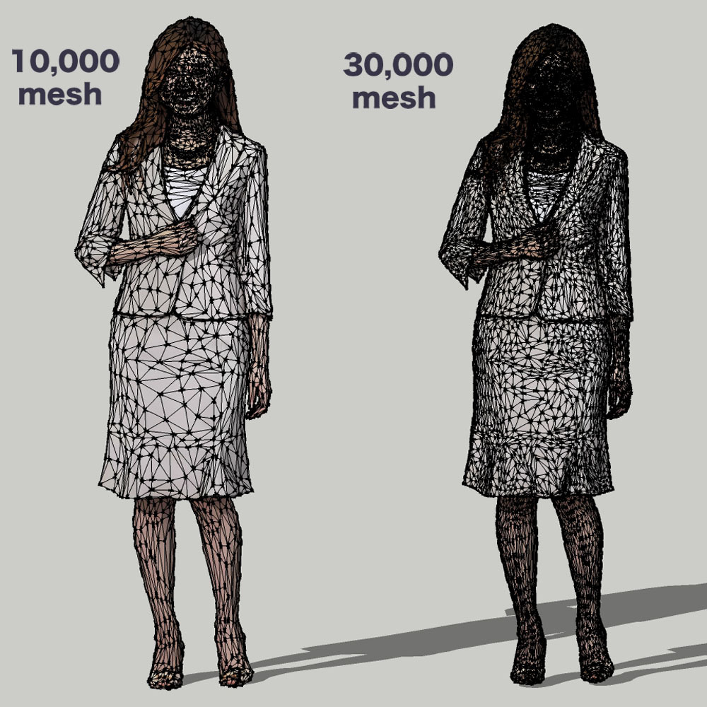 SketchUp素材 3D人物モデル ( Posed ) 055_Mao - 画像3