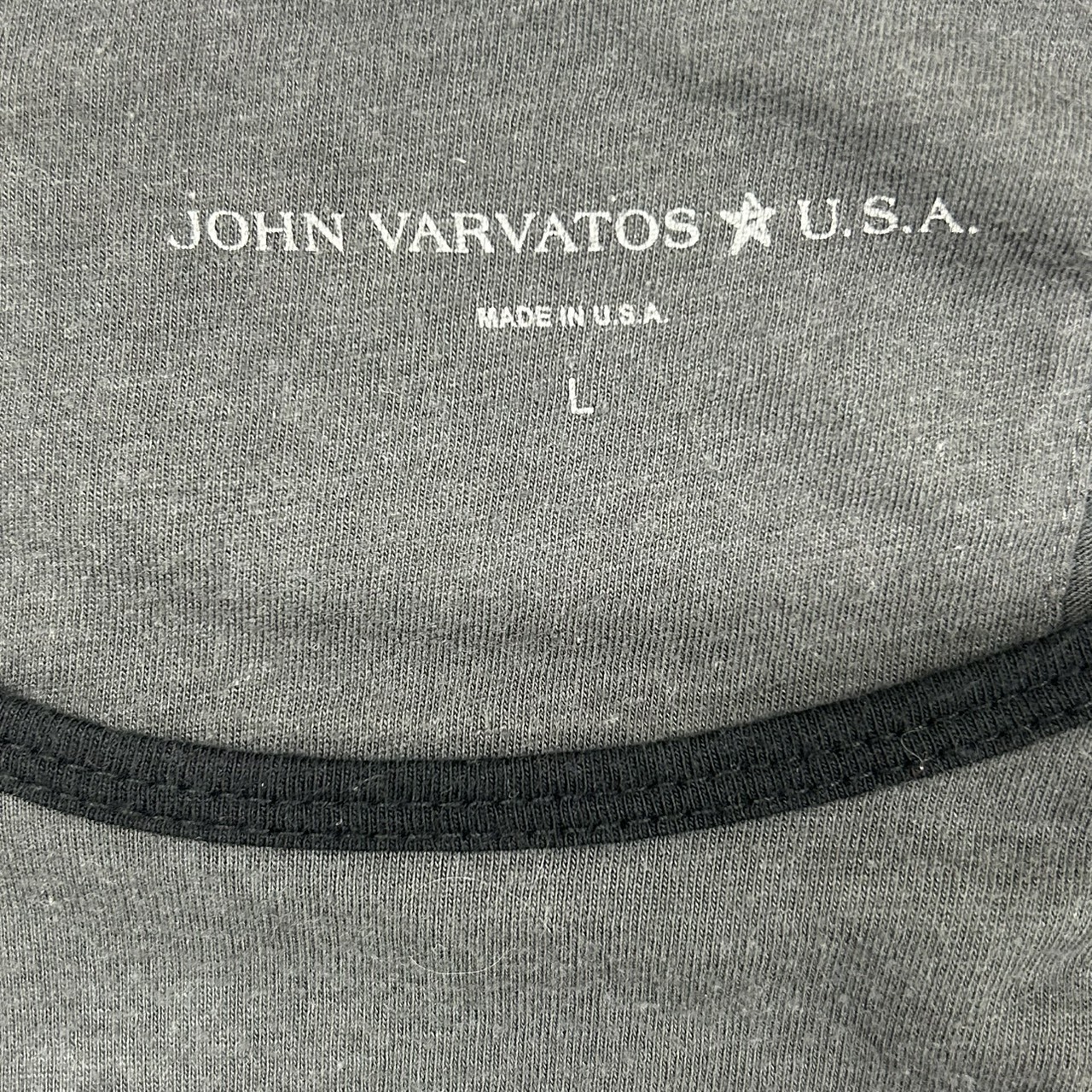 John Varvatos Star USA Raglan Rolling Stones Graphic T-Shirt L の画像 3