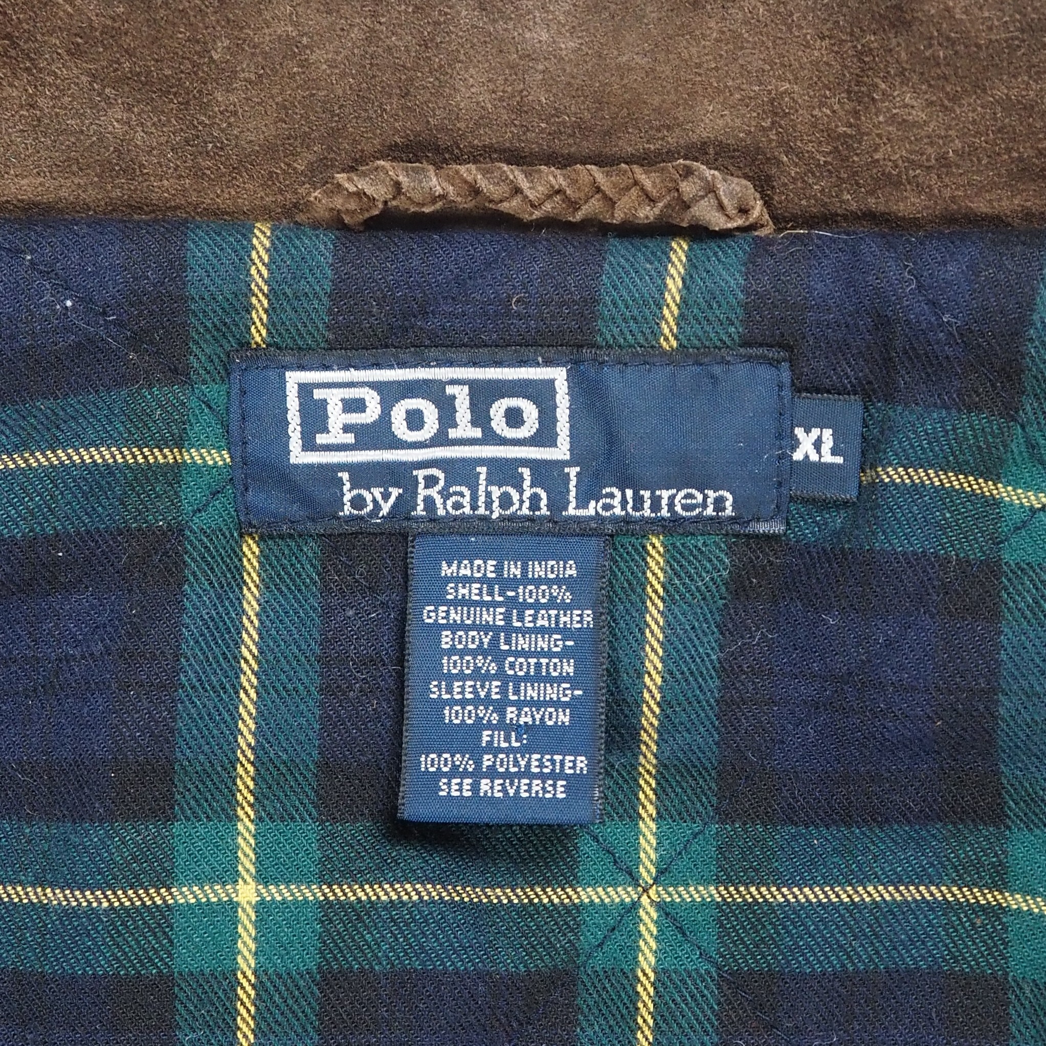【9/23 20:00入荷】90's Ralph Lauren レザージャケット XL の画像 9
