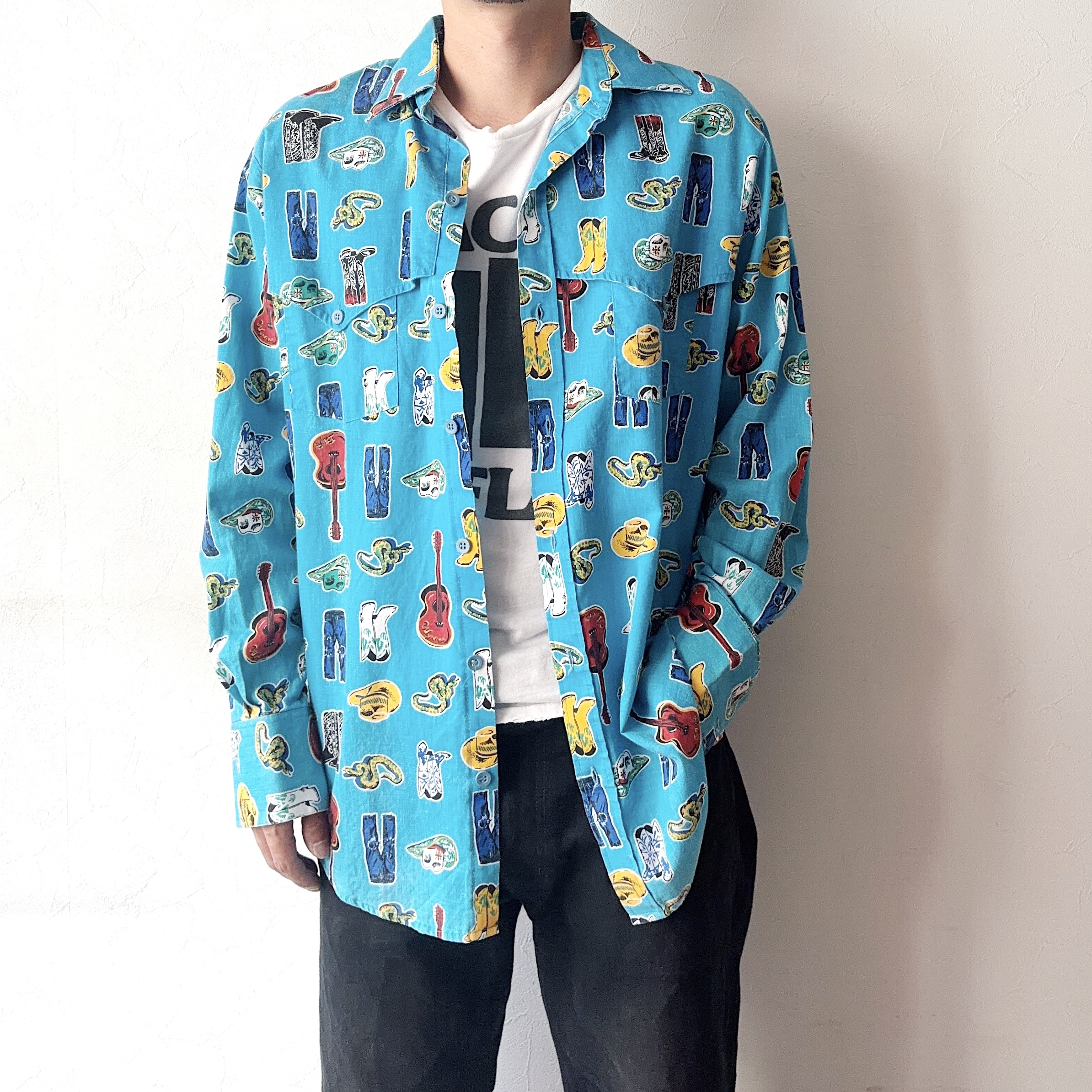Vintage 80〜90's【RED RIDER】Patterned Western Shirt の画像 3