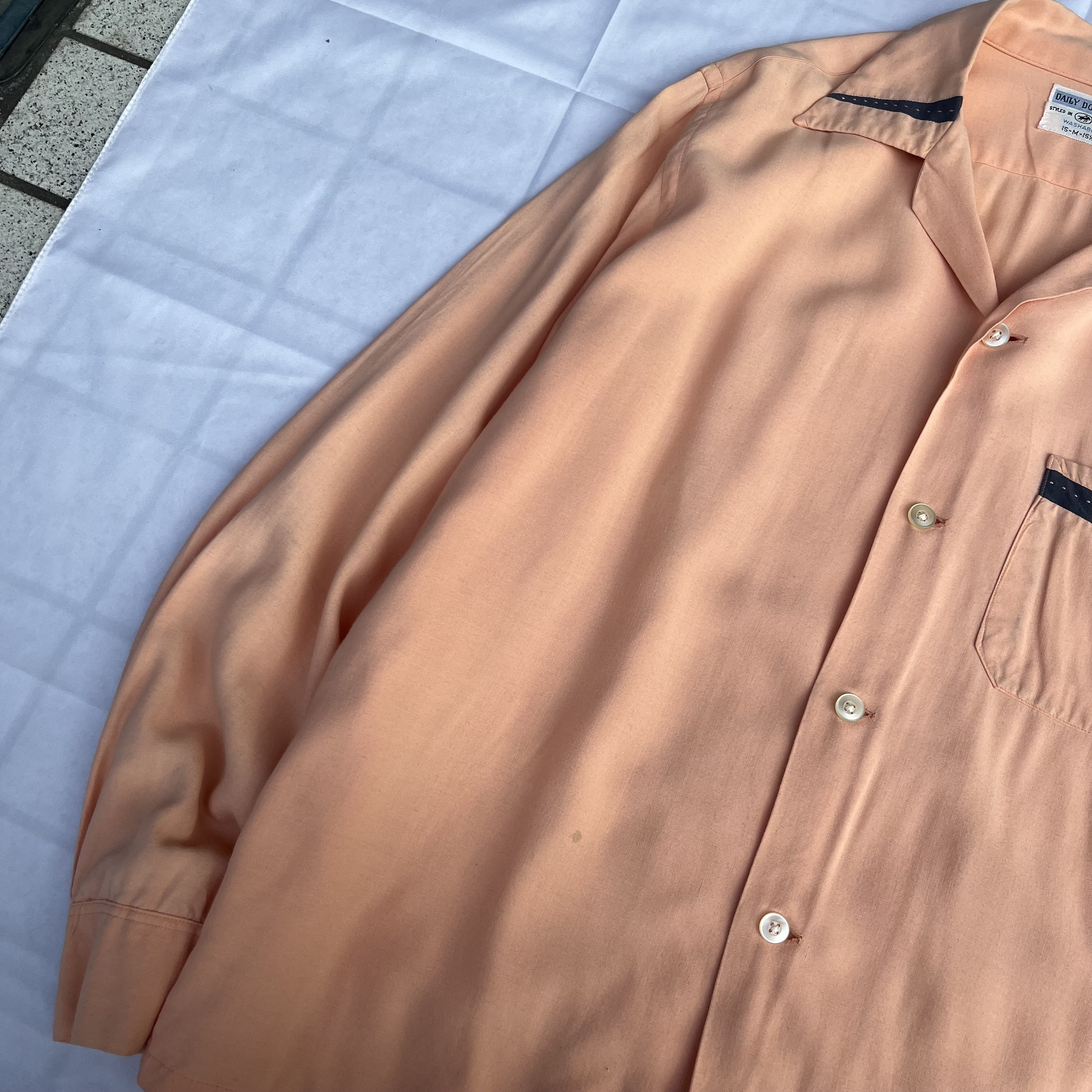 50’s Rayon Shirt “Pink” の画像 5
