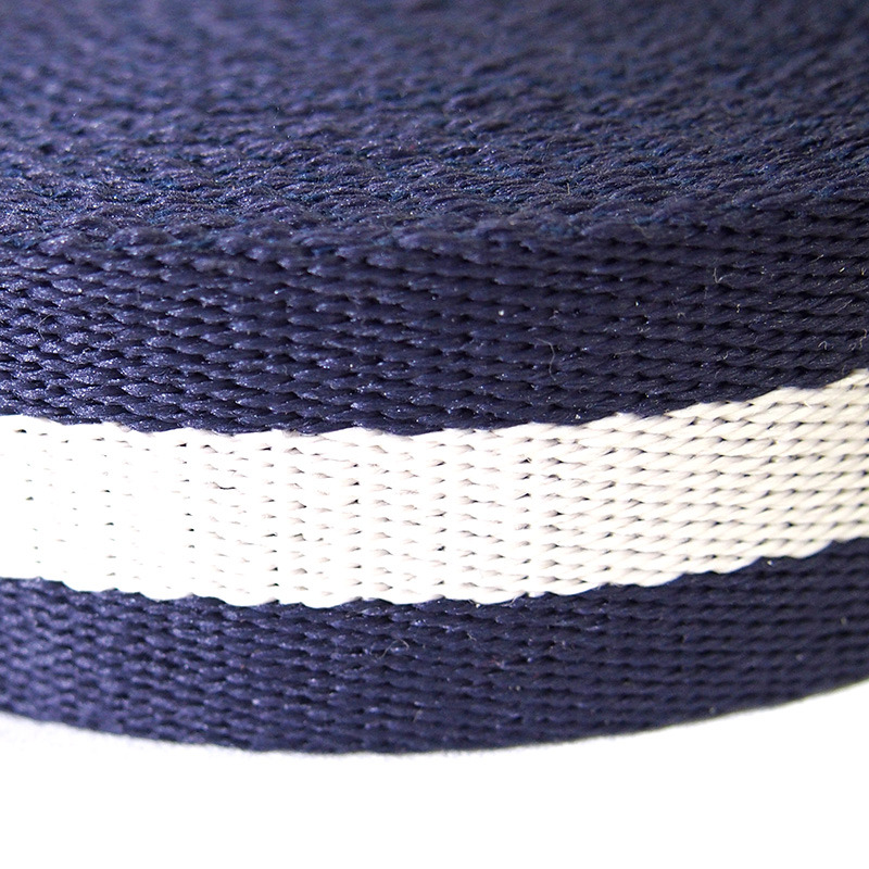 ポリエステル ラインテープ 38mm ネイビー オフホワイト 1m トーキョービニール