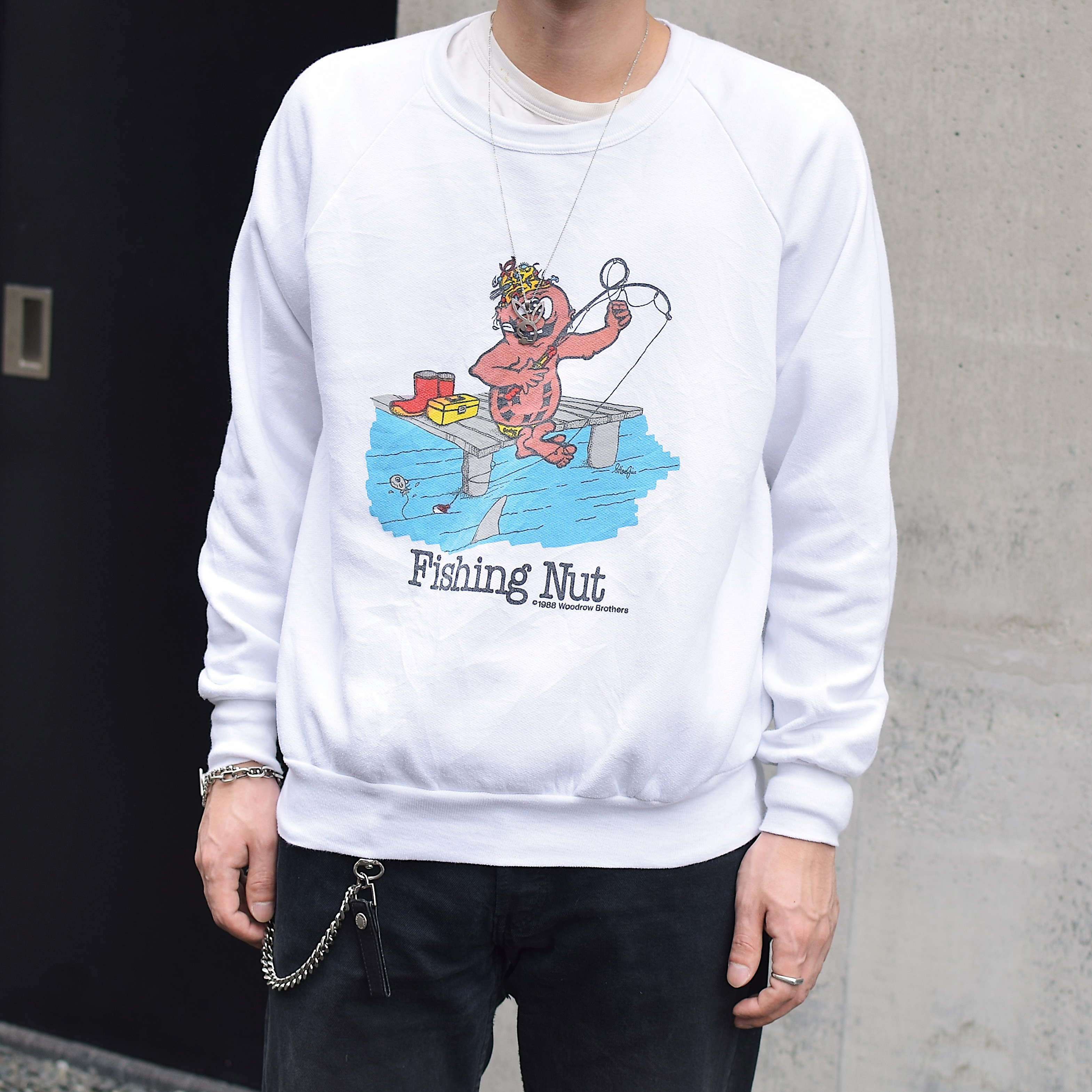 Vintage 80's "Fishing Nut" Sweat の画像 3