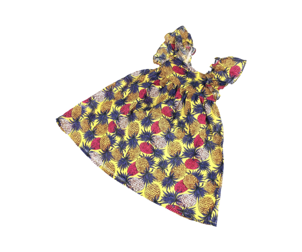 Pine Juice パイナップル柄 トロピカル ワンピース ドレス チュニック イエロー Herb Angel Order お洒落で可愛い 韓国子供服の通販ショップ