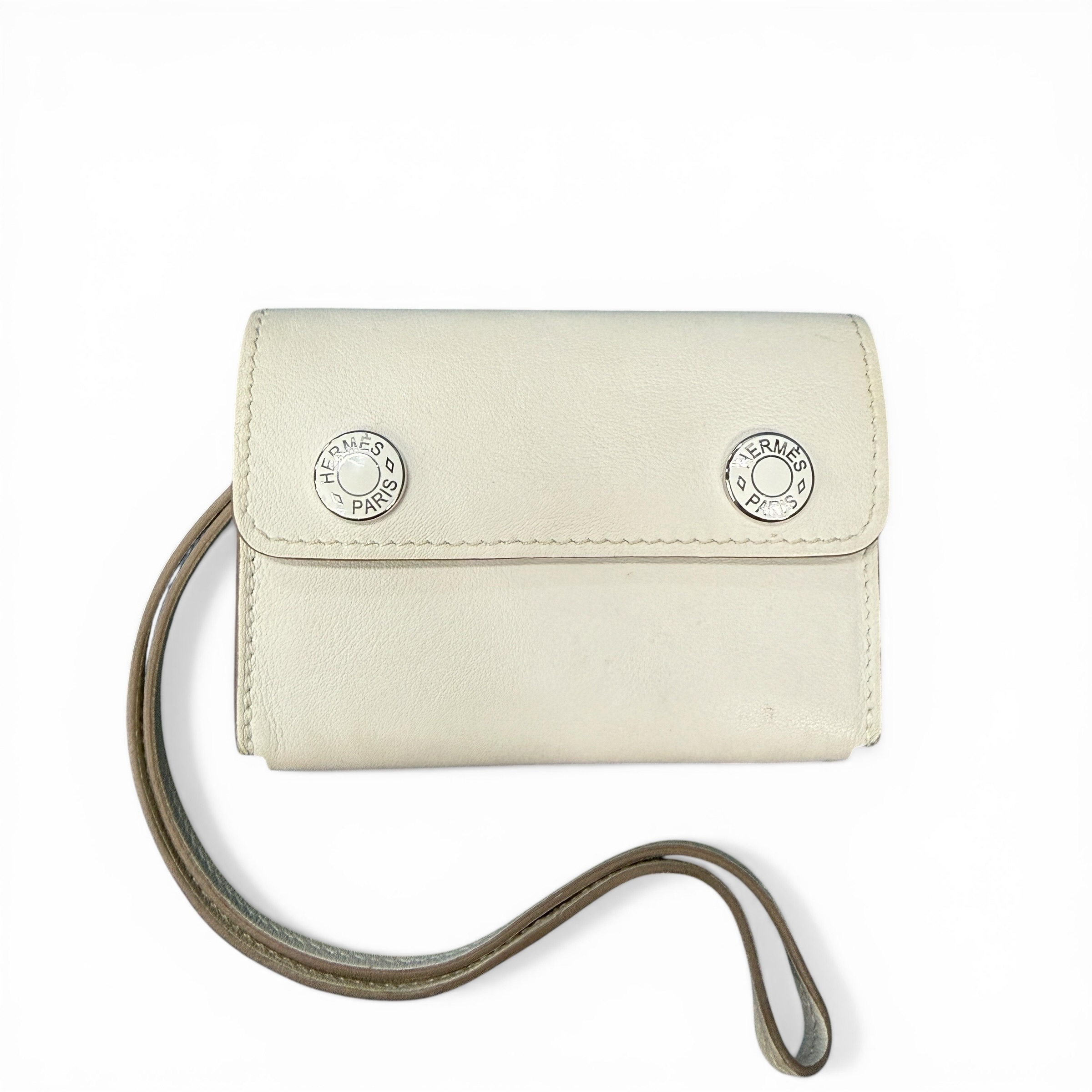 【HERMES】エルメス “エルメスナップ” カードケース 2024年製造 クレ (Craie)