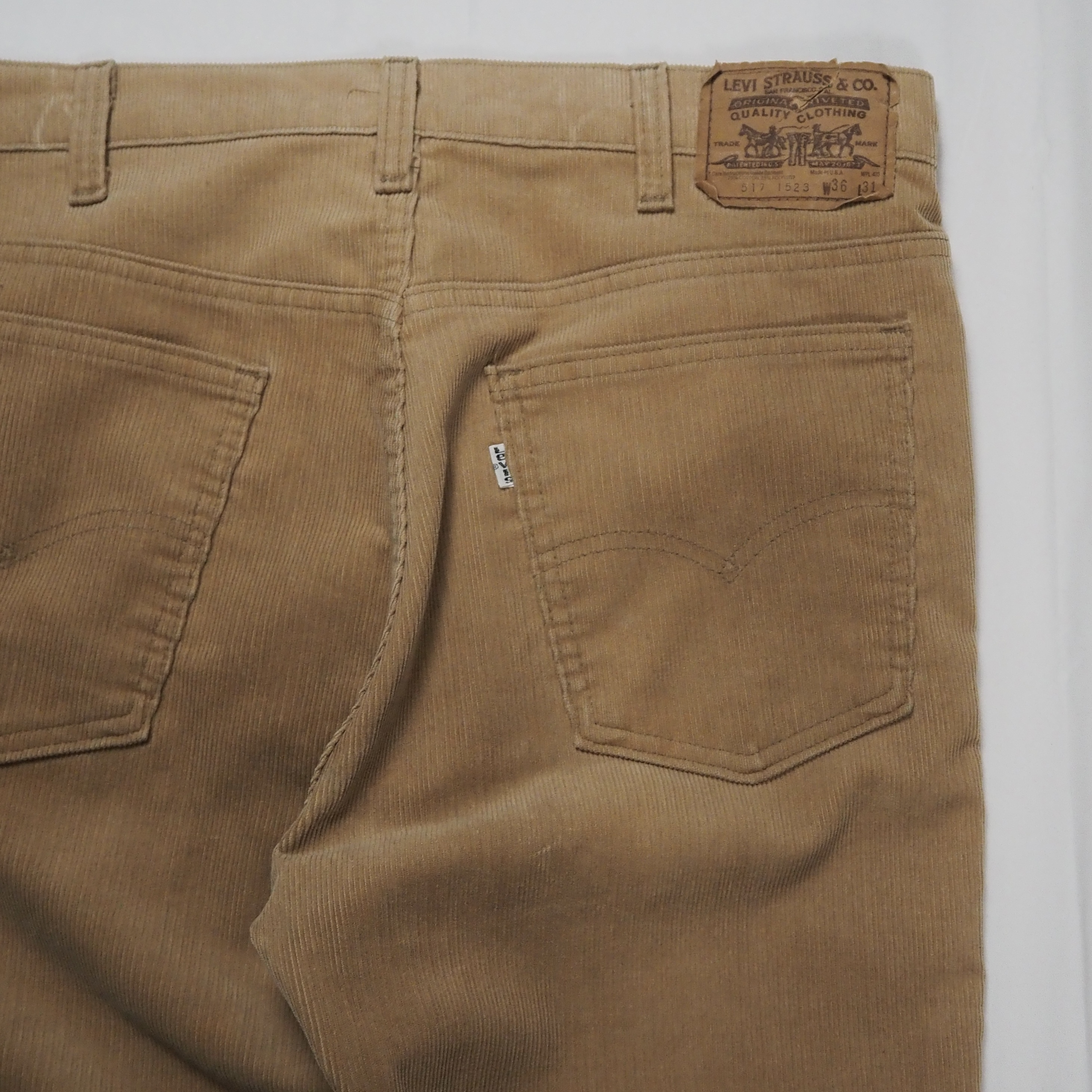 80’s Levi’s 517 コーデュロイパンツ ベージュ 約36×30 の画像 13