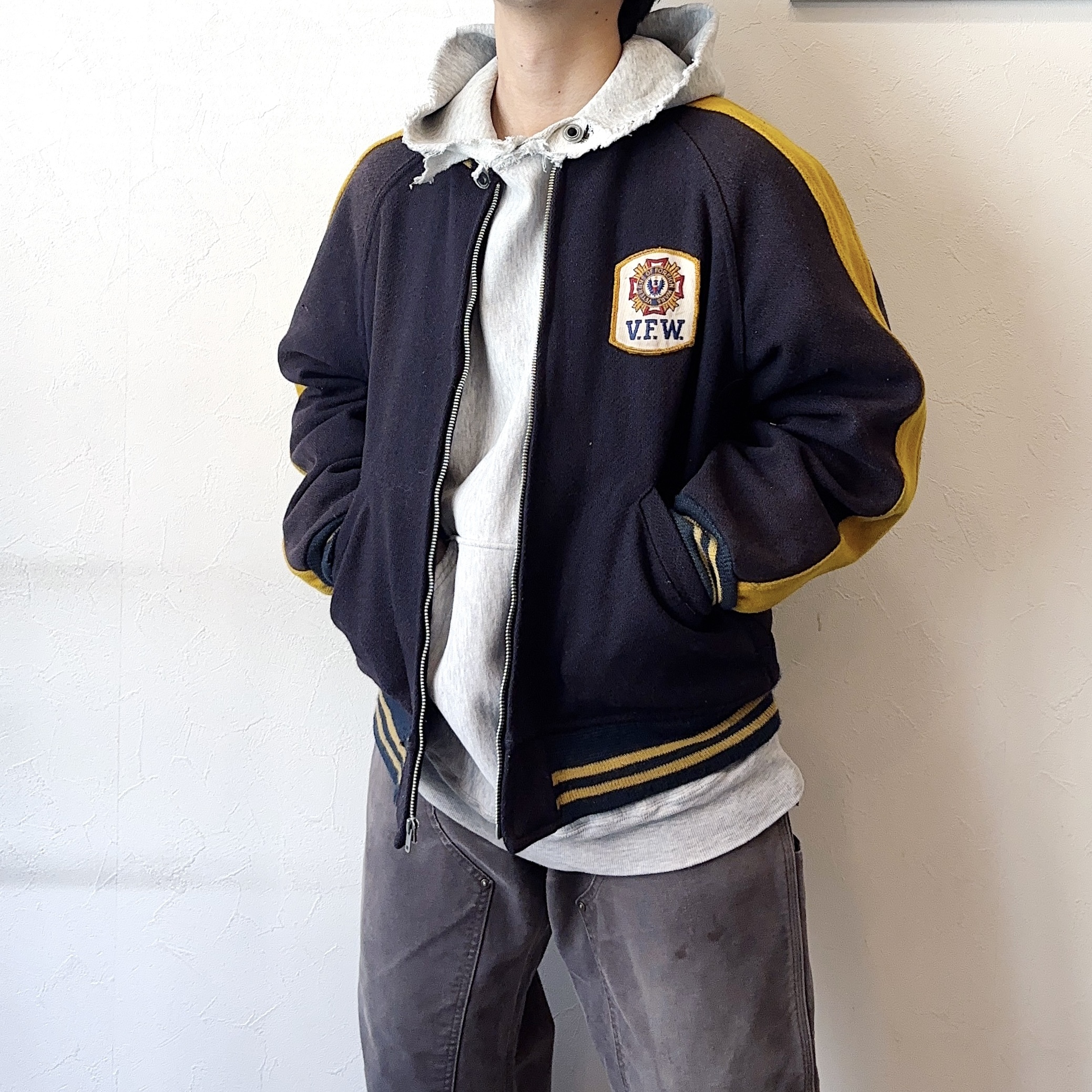 Vintage 50～60’s "V.F.W." Grunge Stadium Jacket の画像 3