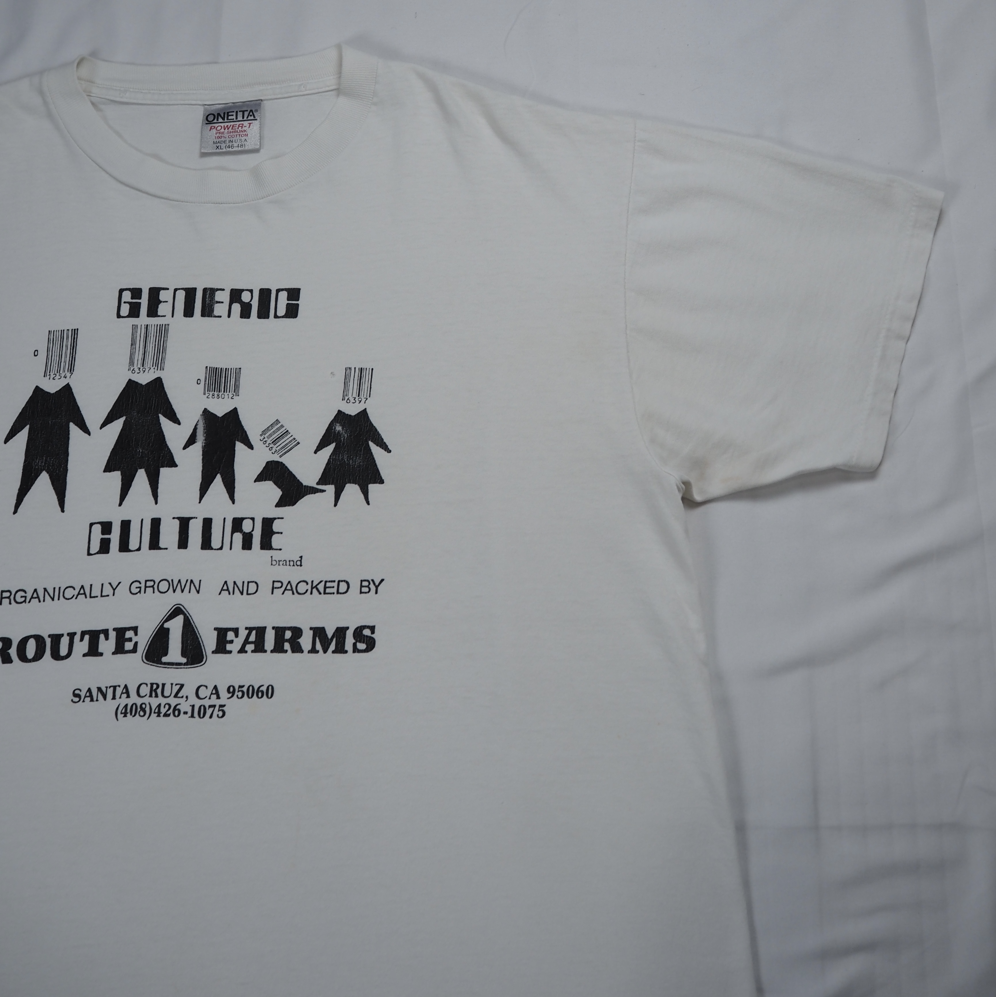 90’s ONEITA バーコードファミリー Tシャツ XL の画像 7