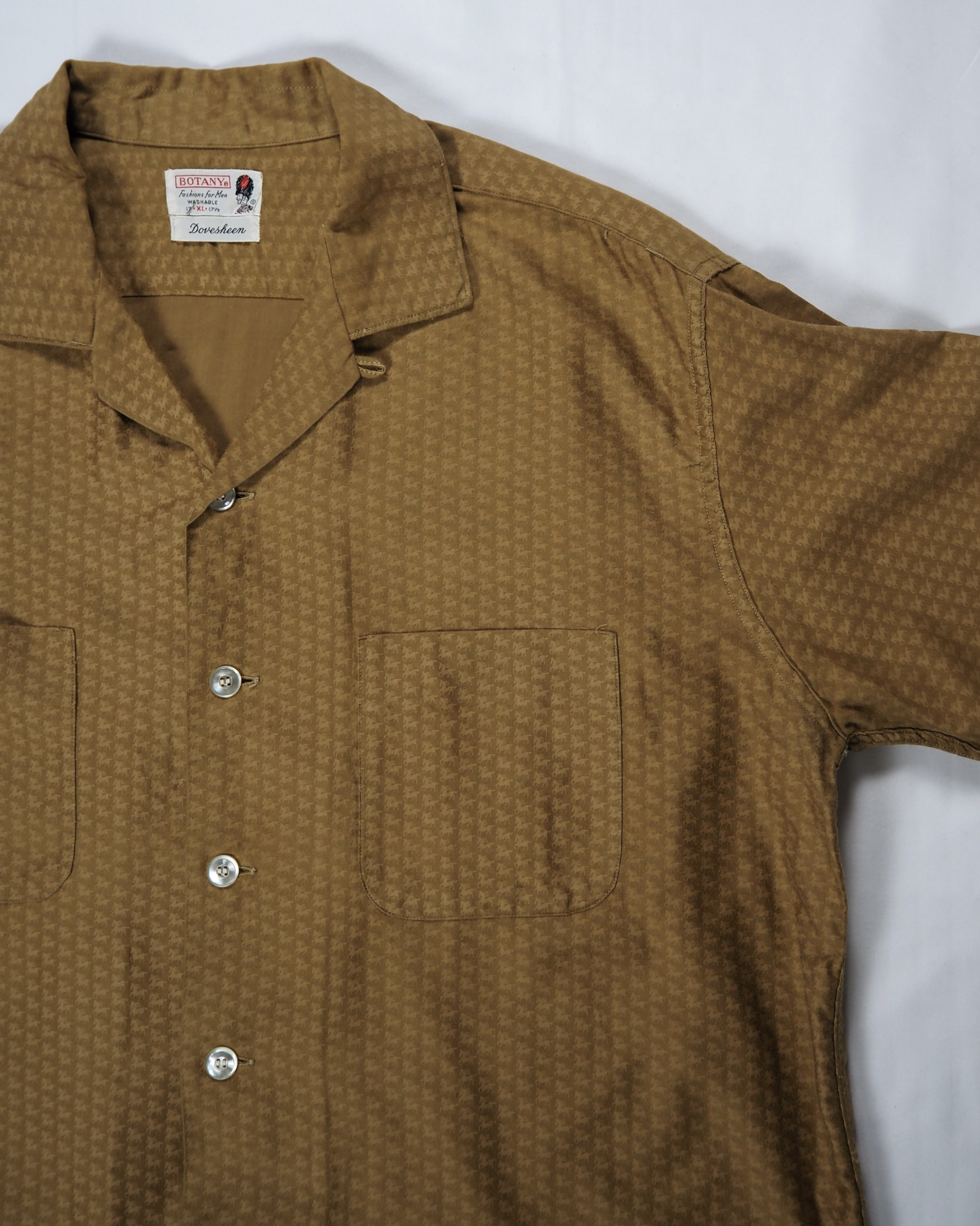 【VCM入荷】60’s Botany コットンシャツ 馬柄 XLサイズ の画像 9