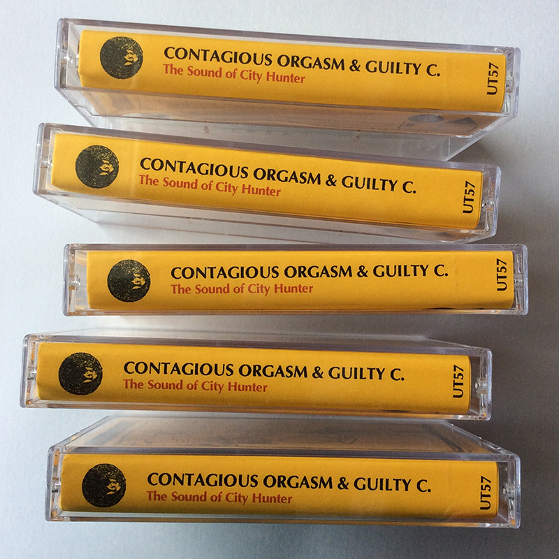 CONTAGIOUS ORGASM & GUILTY C. - The Sound of City Hunter. Cassette Tape - 画像2