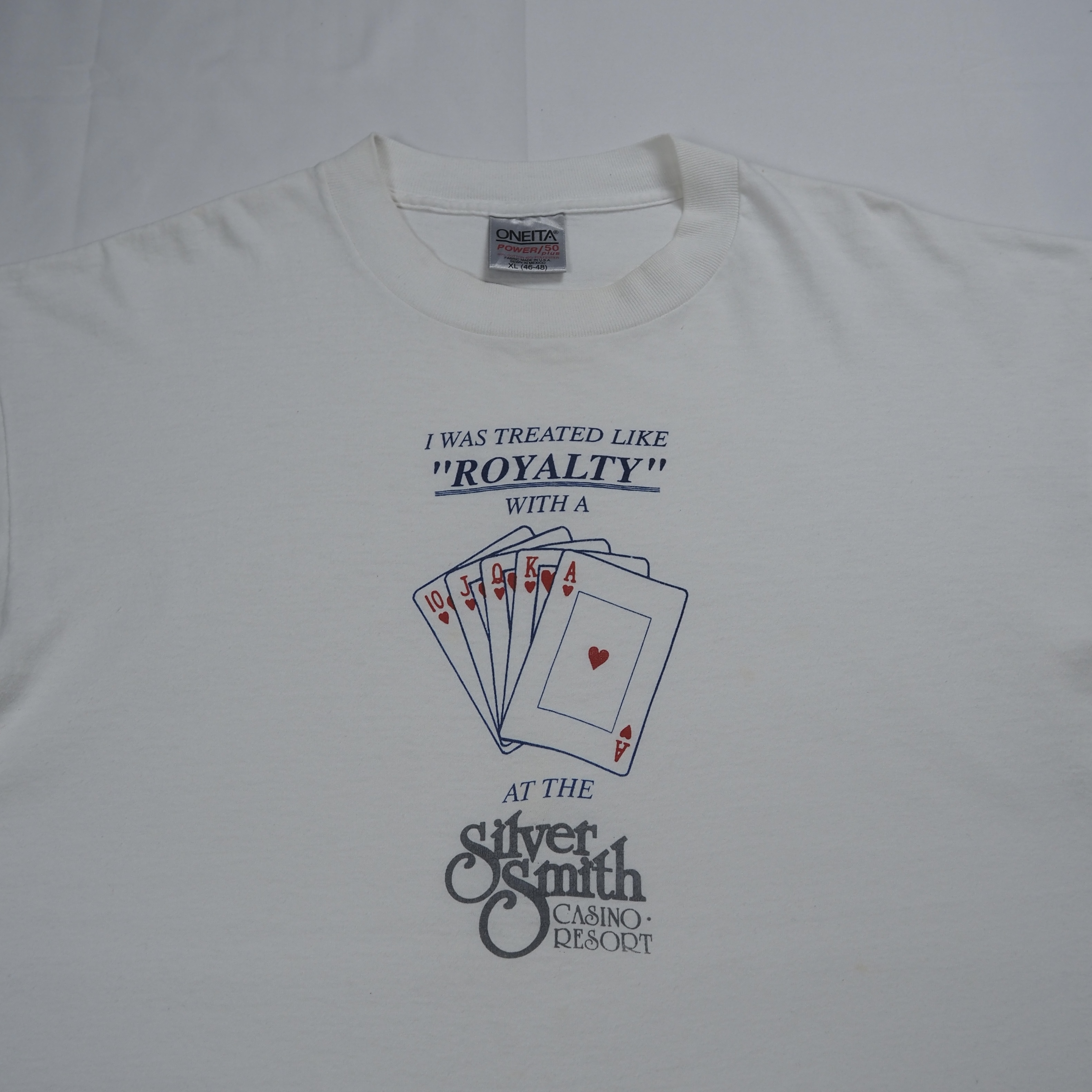90’s ONEITA カジノTシャツ トランプ柄 XL の画像 6