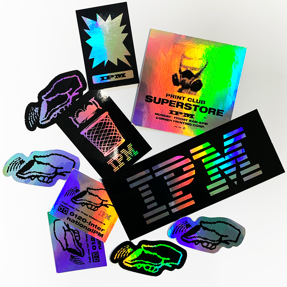 ホログラム シルクスクリーンステッカー 範囲内フリー Cp01 Corner Printing