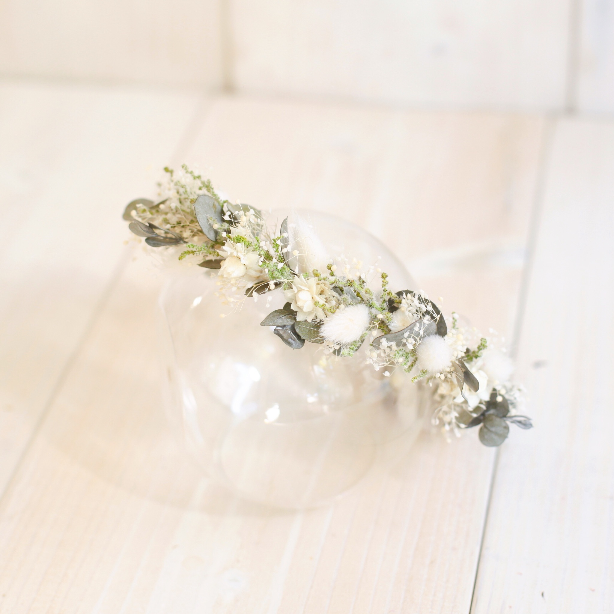 花かんむり Misty Greenドライフラワー ベビー Andmoreshop 花かんむり Misty Greenドライフラワー ベビー Andmoreshop