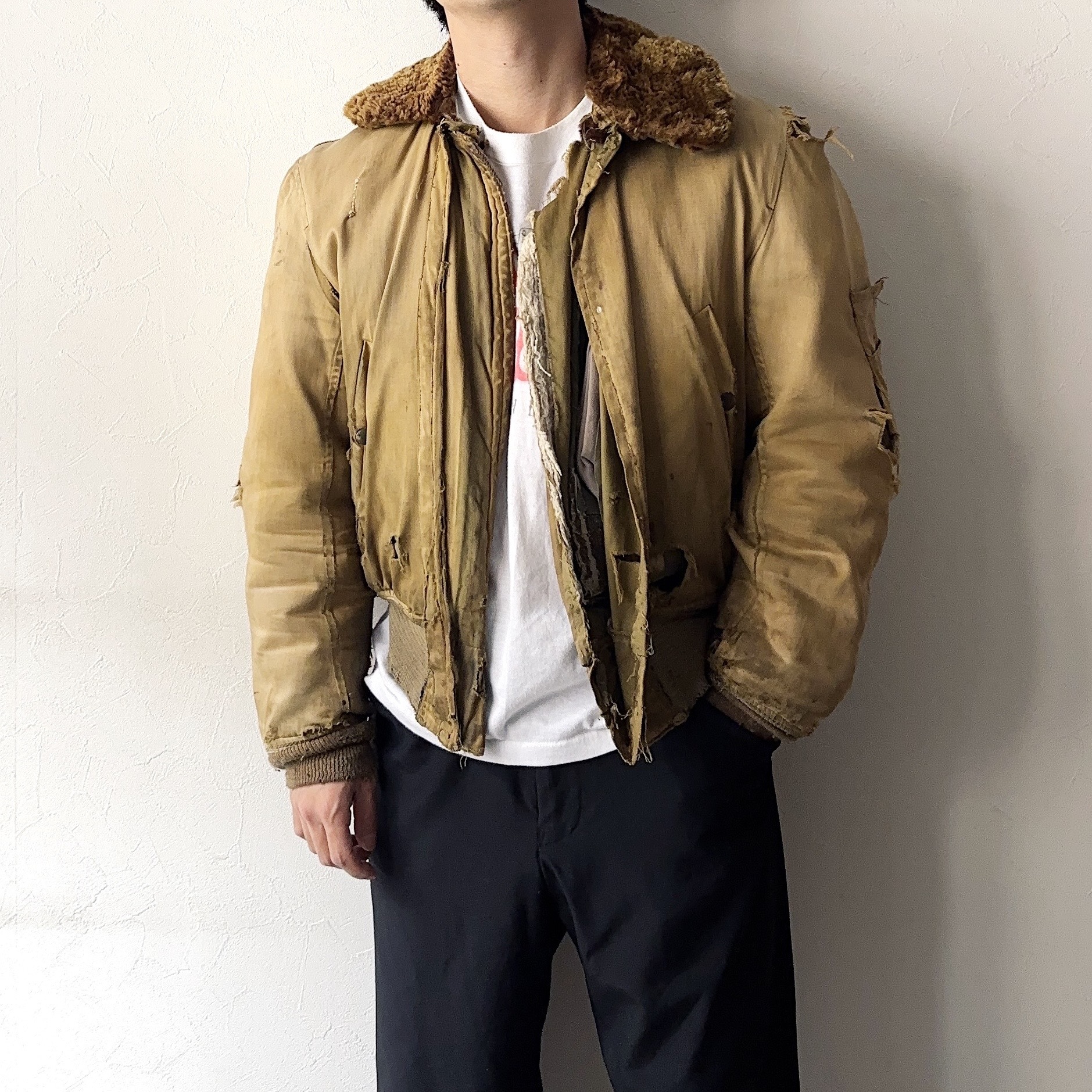 Vintage 40〜50's Grunge B-15 Flight Jacket の画像 3