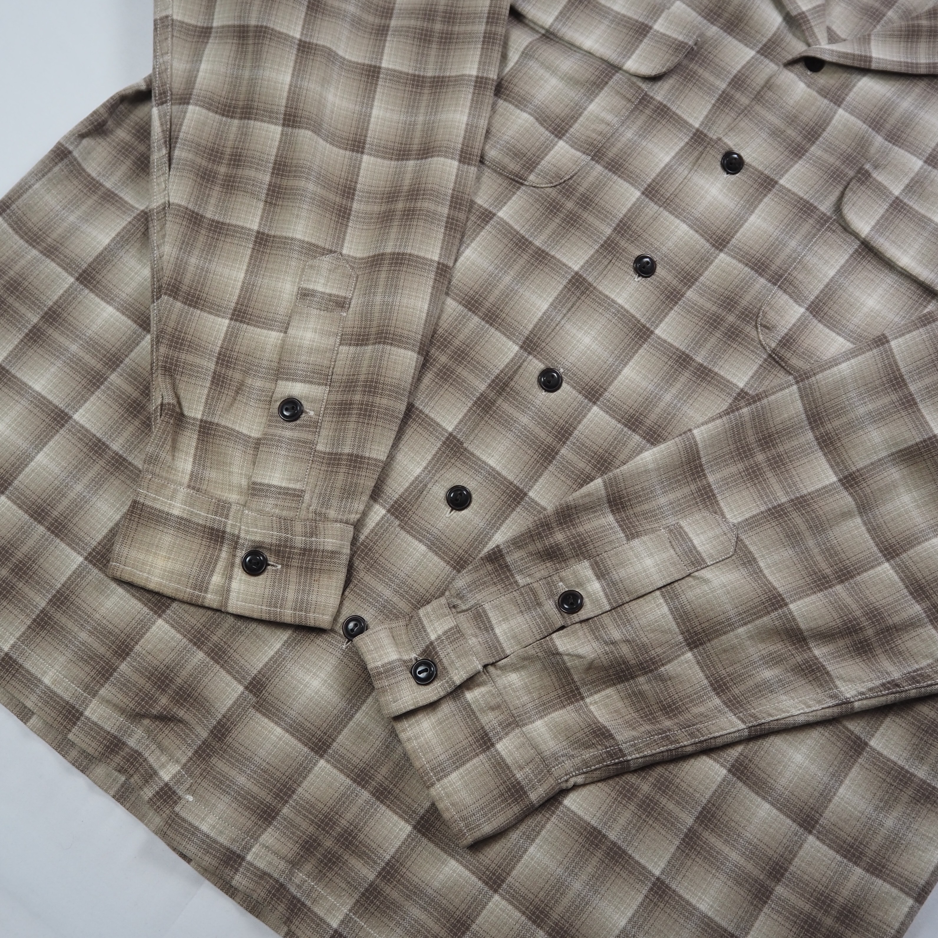 【9/23 20:00入荷】90's POLO Sports シャツ オンブレ ブラウン Lサイズ の画像 11