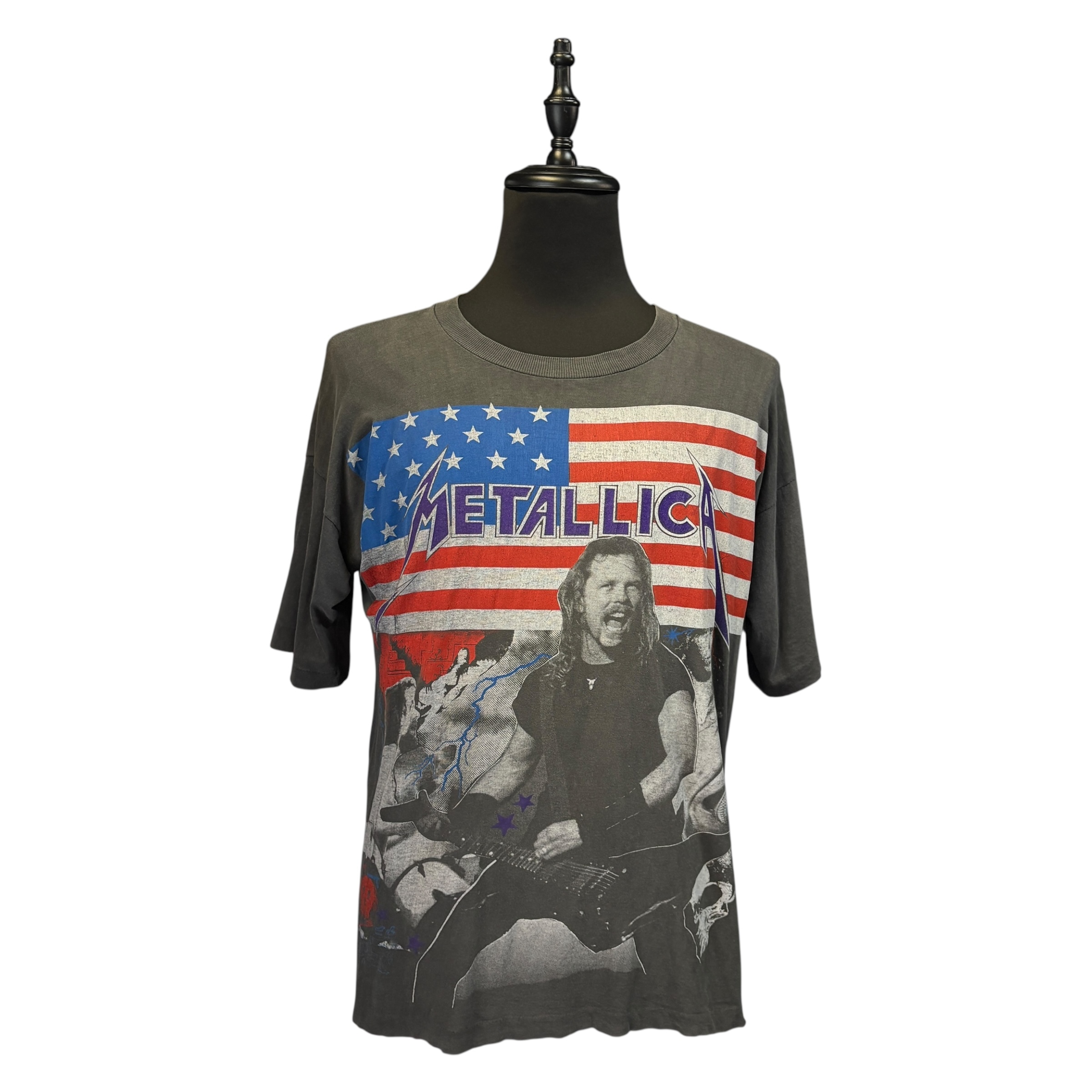 【METALLICA】メタリカ 90s  “星条旗×ジェイムズ” Vintage Tシャツ