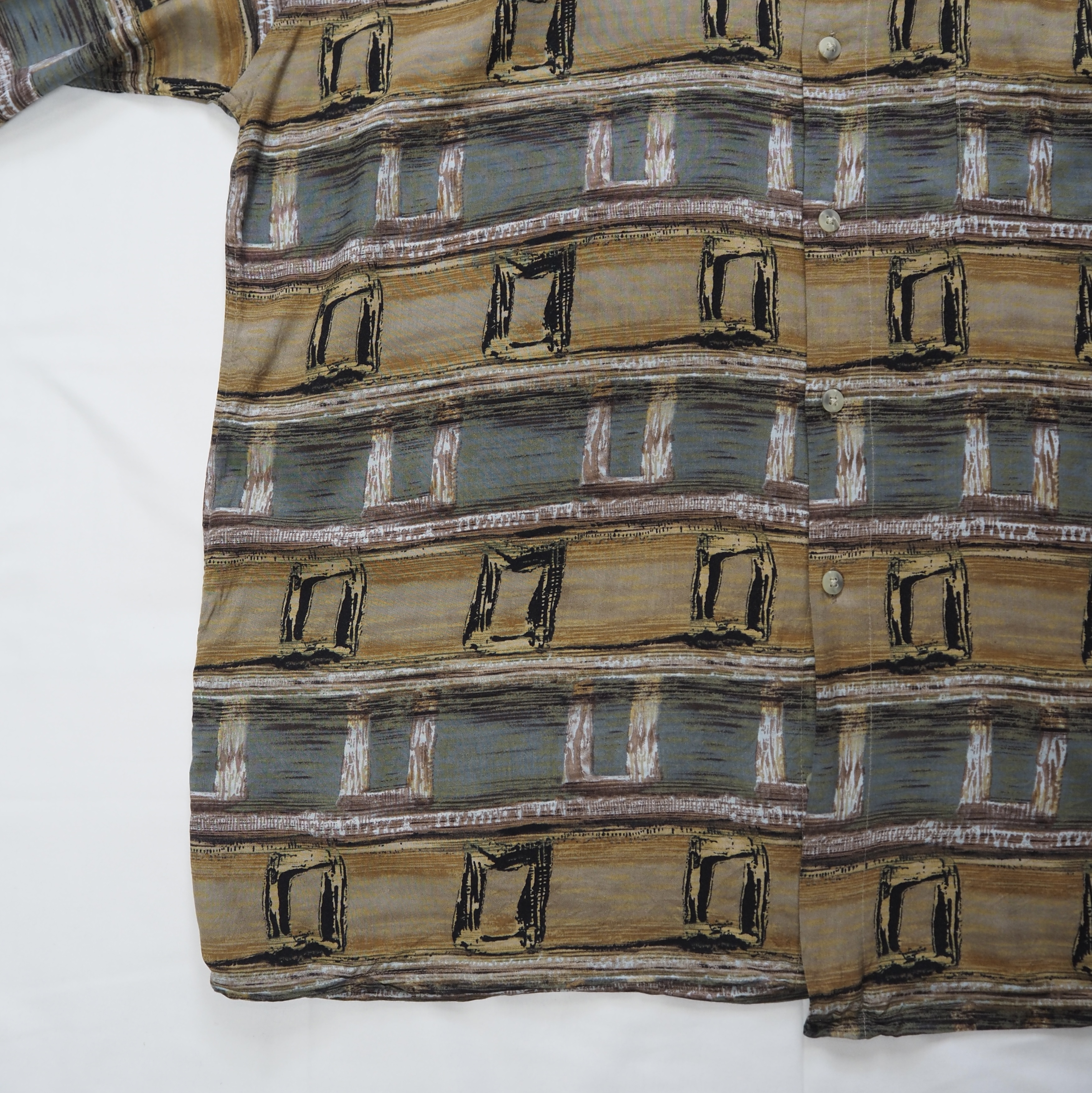 00’s Pierre Cardin 長袖レーヨンシャツ の画像 8