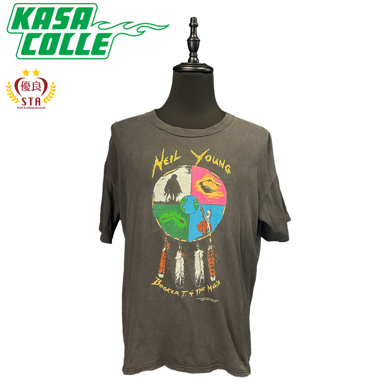 【NEIL YOUNG】 ニールヤング ” with BookerT and the MG’s World Tour’93” 90’s Vintage Tシャツ XL