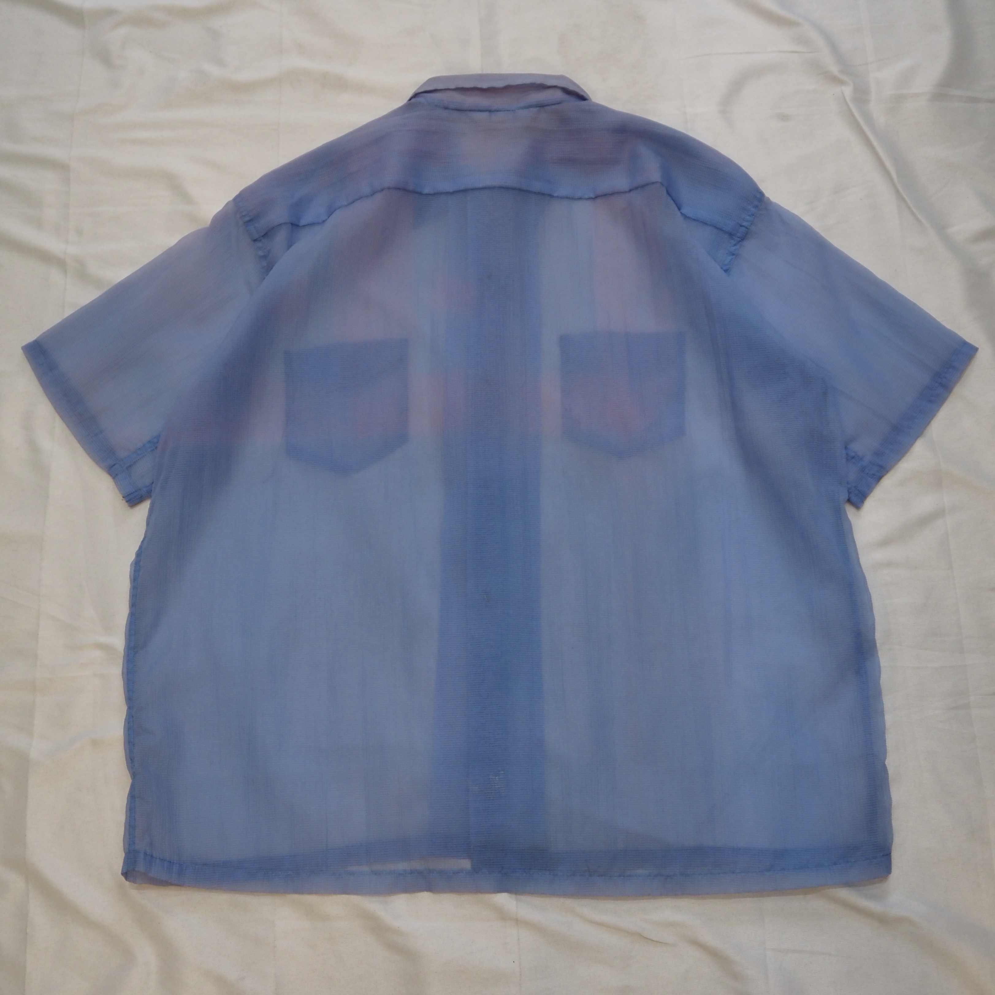 50’s Nylon Shirt シースルー Size XL!!! の画像 8