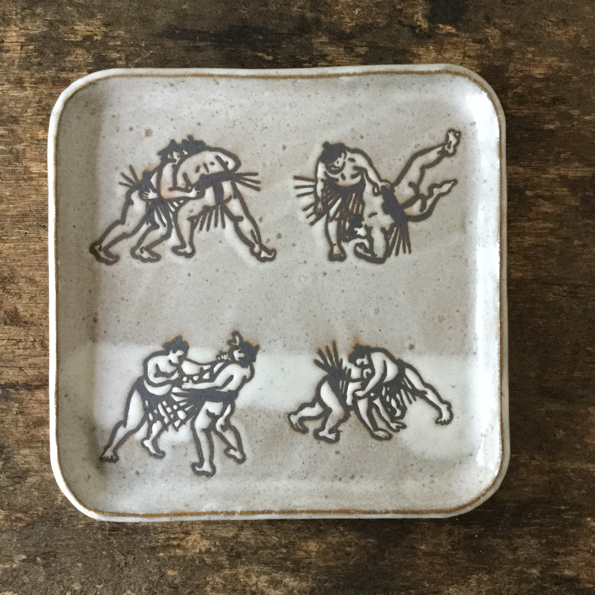清水直子 / 角皿 相撲 SN-21 - 画像1