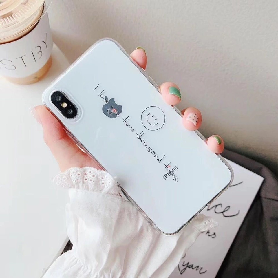 送料無料 予約商品 英字 ハート ニコちゃん 透明 おしゃれ Iphoneケース スマホケース Selectshop Aya