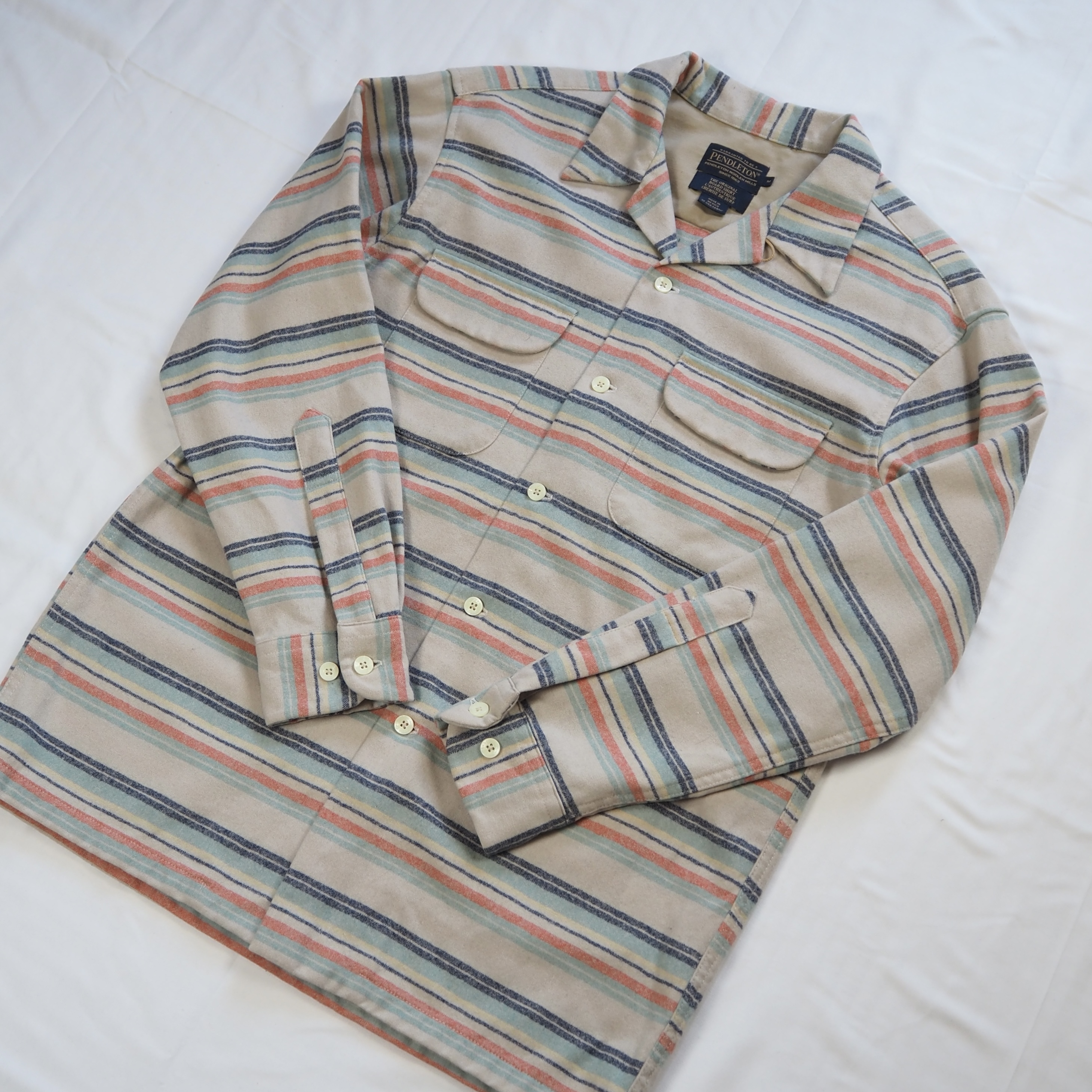 Pendleton Board Shirt マルチボーダー Mサイズ の画像 3