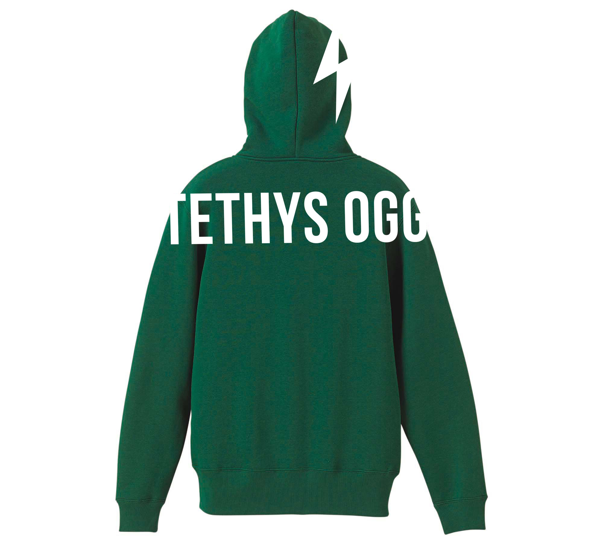 Tethys Ogg ビッグロゴ フルジップ パーカ アイビーグリーン Tethys Ogg